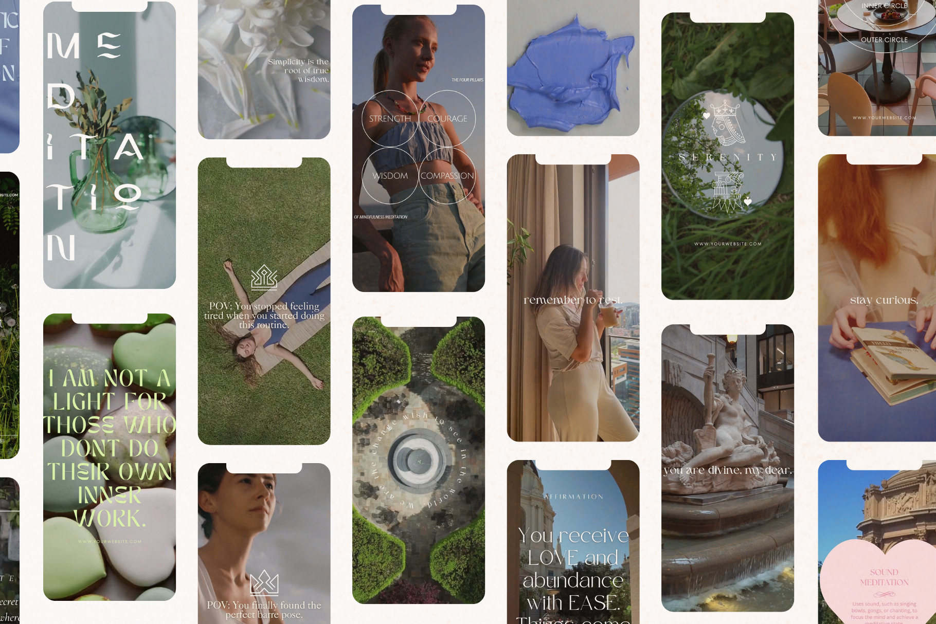Barre Yoga Reels Template Bundle 5