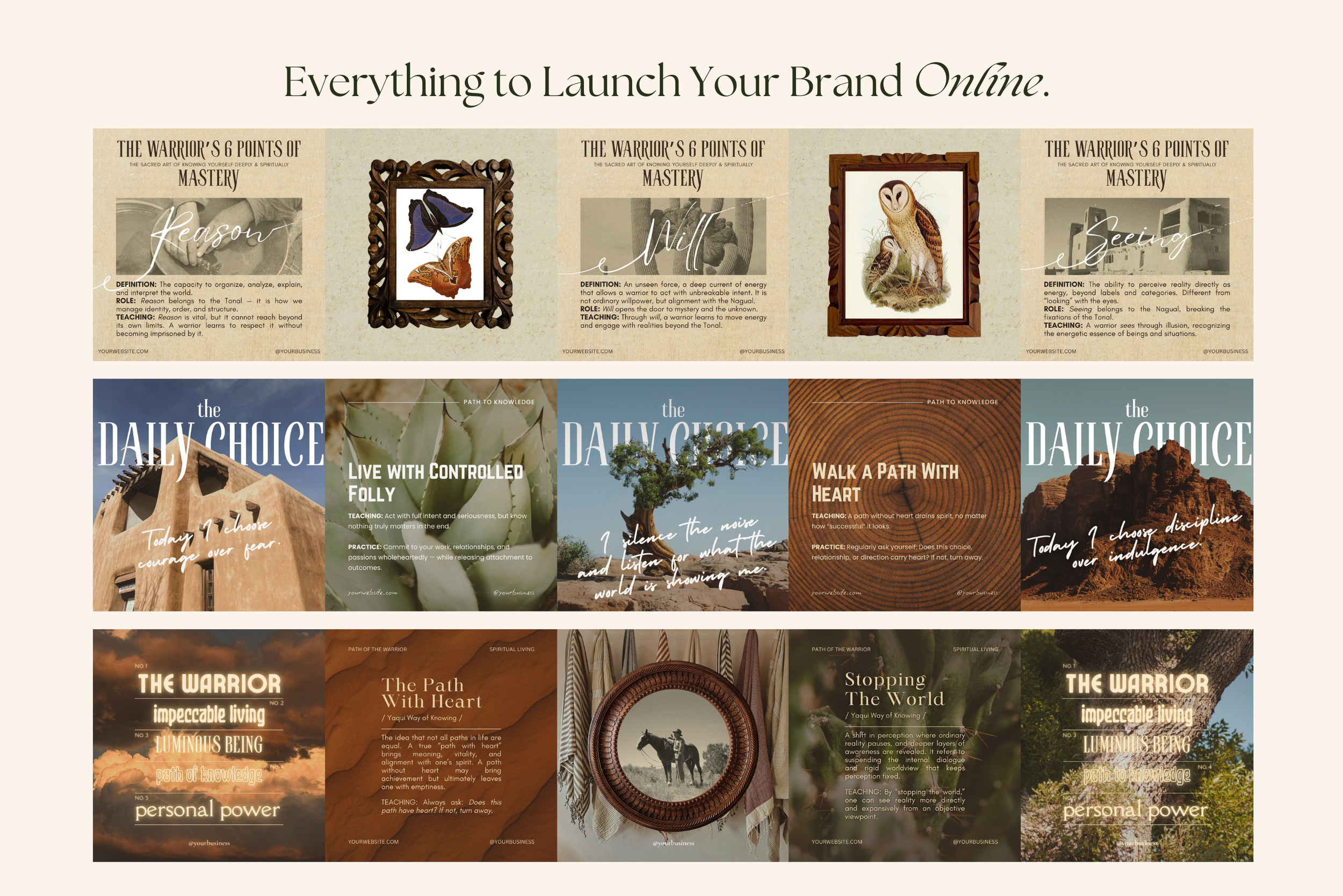 The Warrior Canva Template Bundle 15