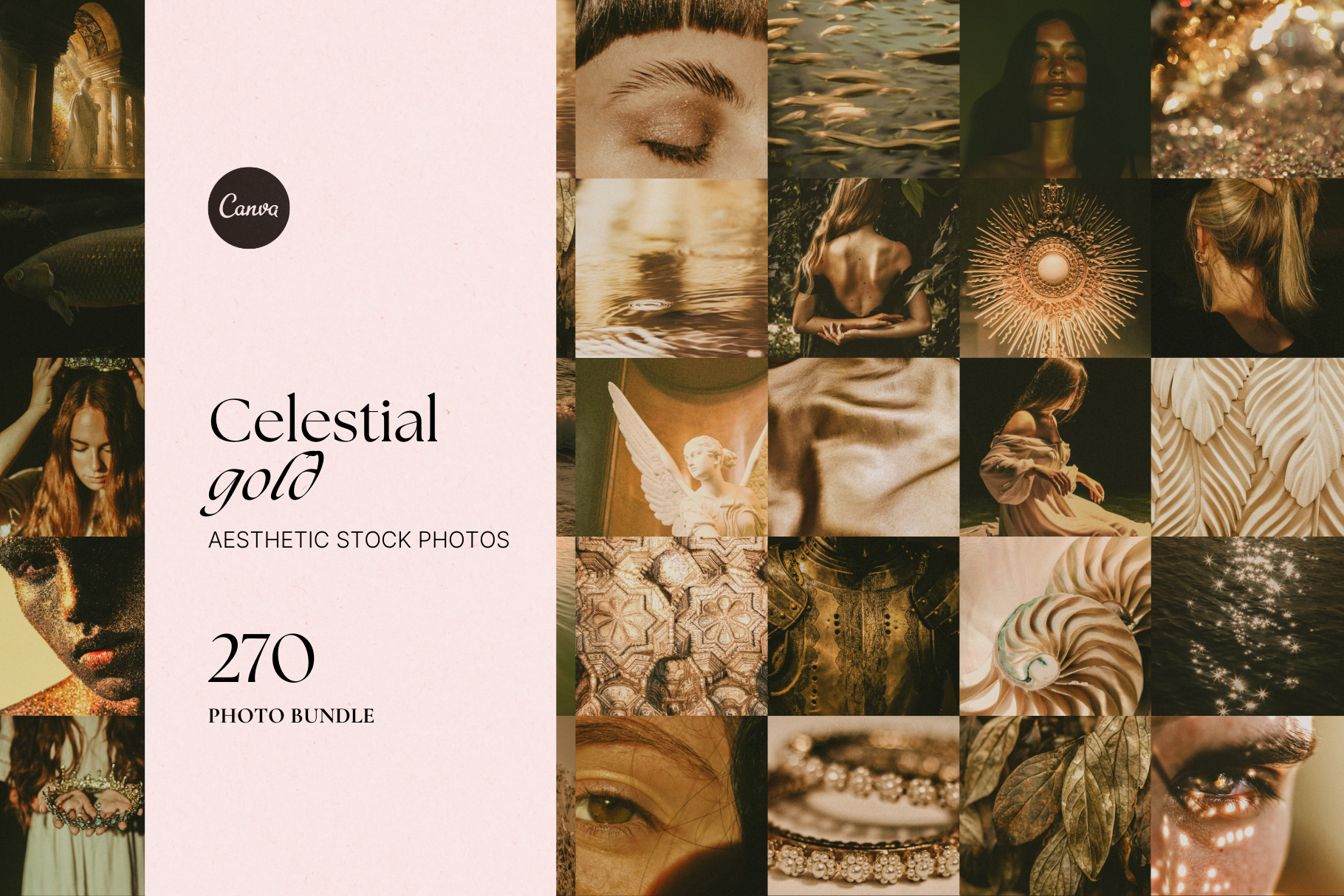 Celestial Gold Stock Photo Bundle