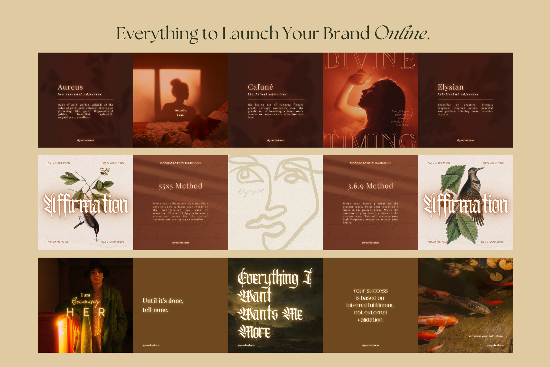 The Manifester Canva Template Bundle 15