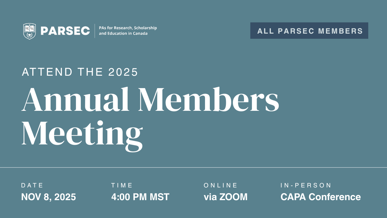 2025 PARSEC Annual Members Meeting