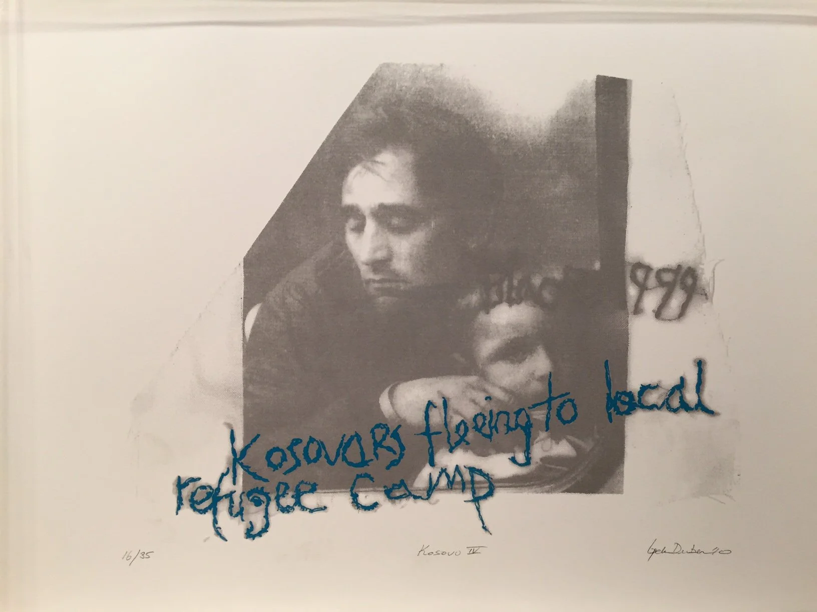 İpek Duben, "Kosova IV", screen print 16/35, 50 x 70 cm.