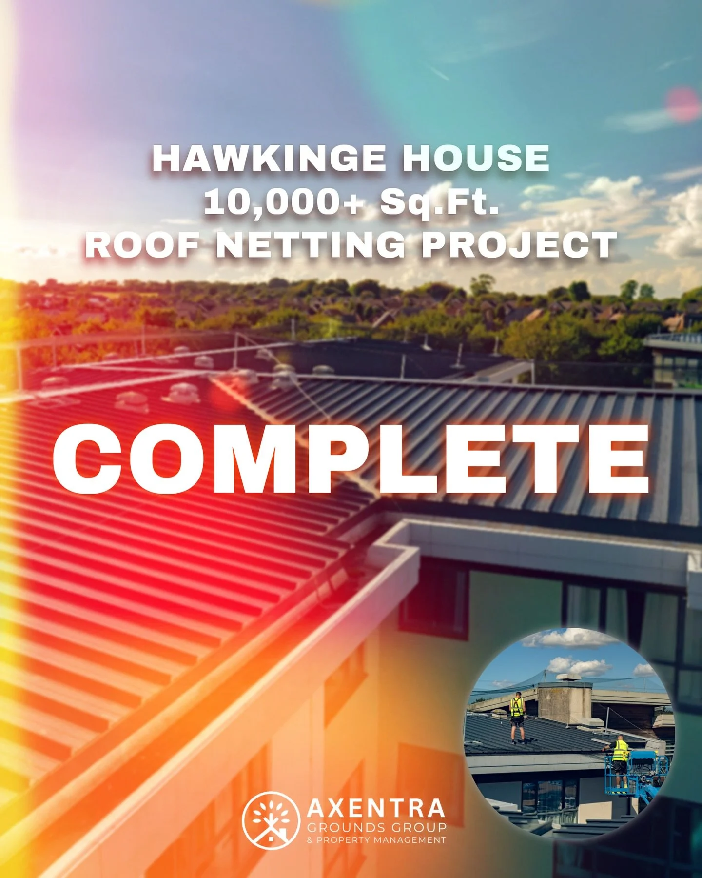 We&rsquo;re proud to announce the successful completion of our largest roof netting project to date &ndash; spanning over 40,000 sq. ft. at Hawkinge House! 🏗️💪

Our team worked tirelessly to ensure this landmark project was delivered to the highest