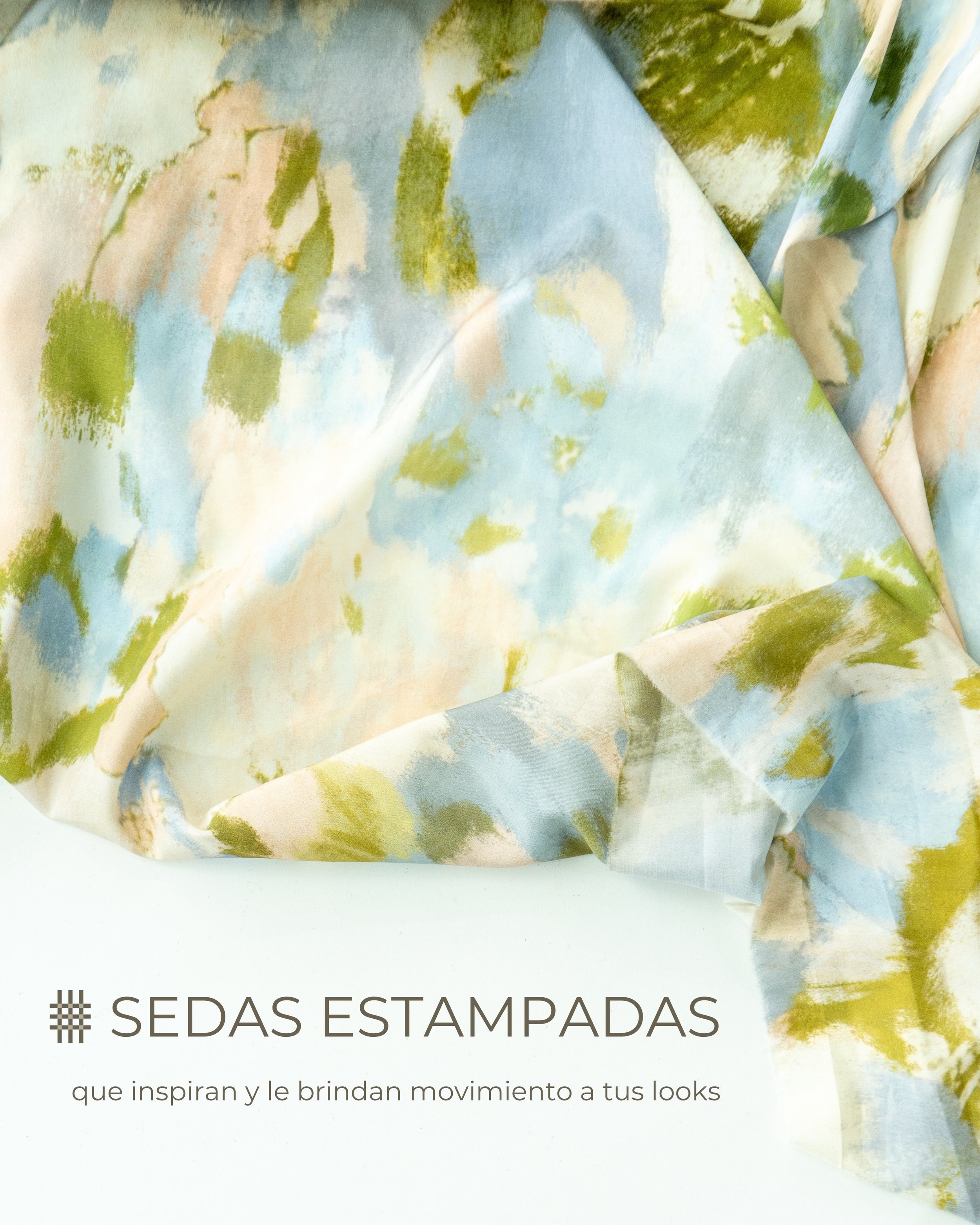 Las telas tienen el poder de transformar una idea en una pieza &uacute;nica. 💫 Descubre nuestra colecci&oacute;n de sedas estampadas, dise&ntilde;os llenos de color, movimiento y personalidad. 

Desliza y encuentra la inspiraci&oacute;n para tu pr&o