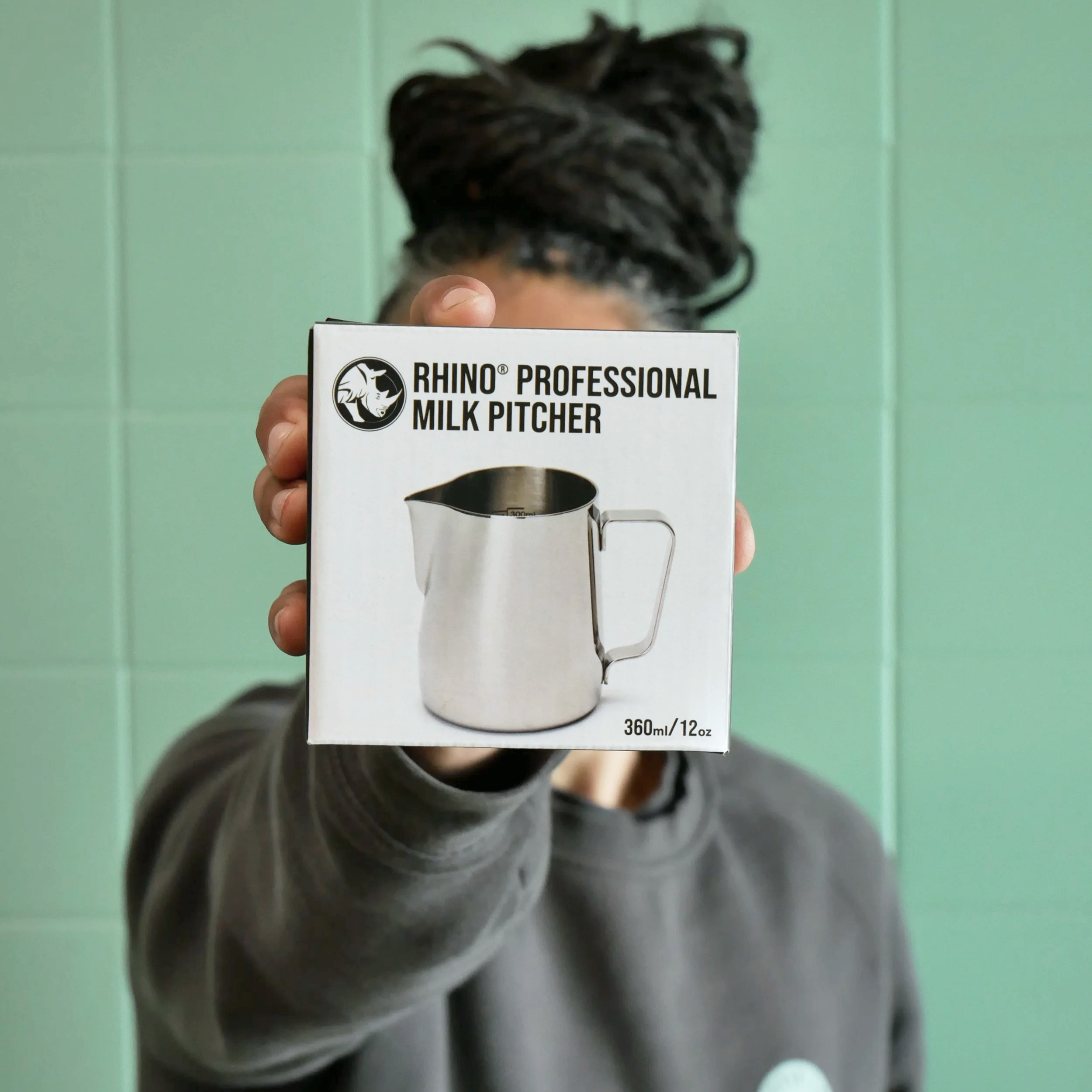 Rhino 12oz (360ml) Professional Milk Pitcher