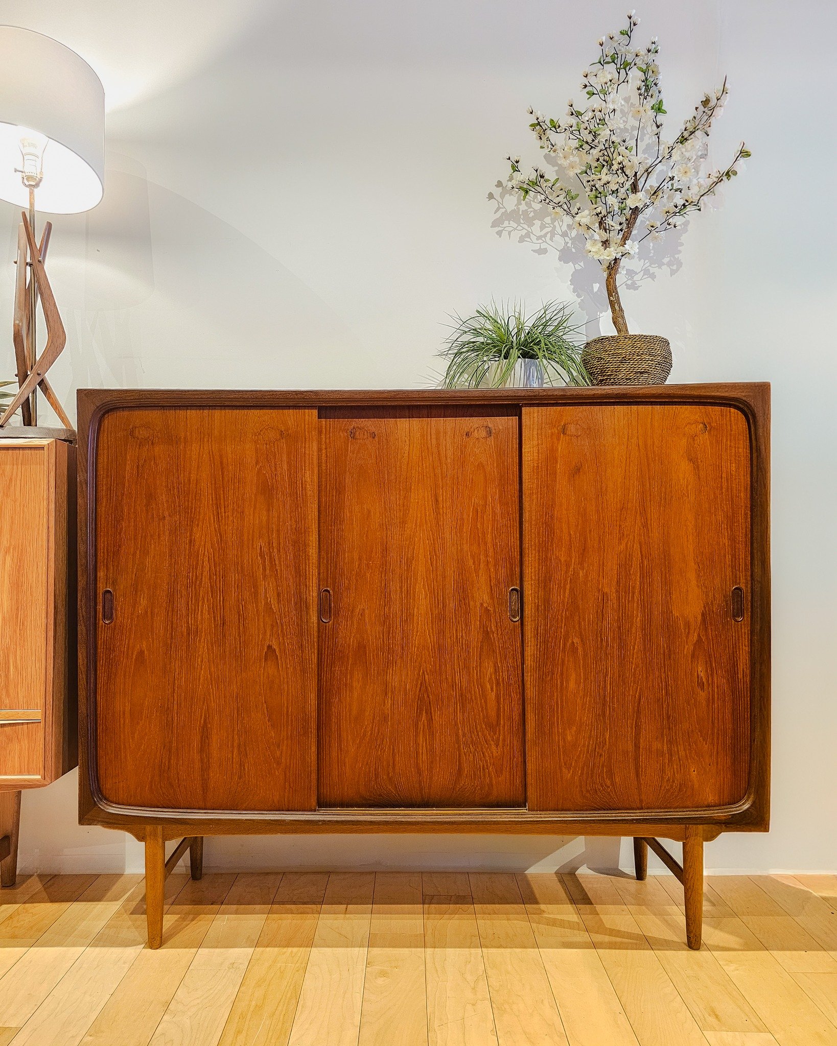 SHOWROOM SALE // Day 5
Today’s feature is sleek, spacious, and seriously good-looking.
Three Door Danish Teak Sideboard
This stunner from the 1960s is peak Danish modern—clean lines, rich teak grain, and just the right amount of vintage