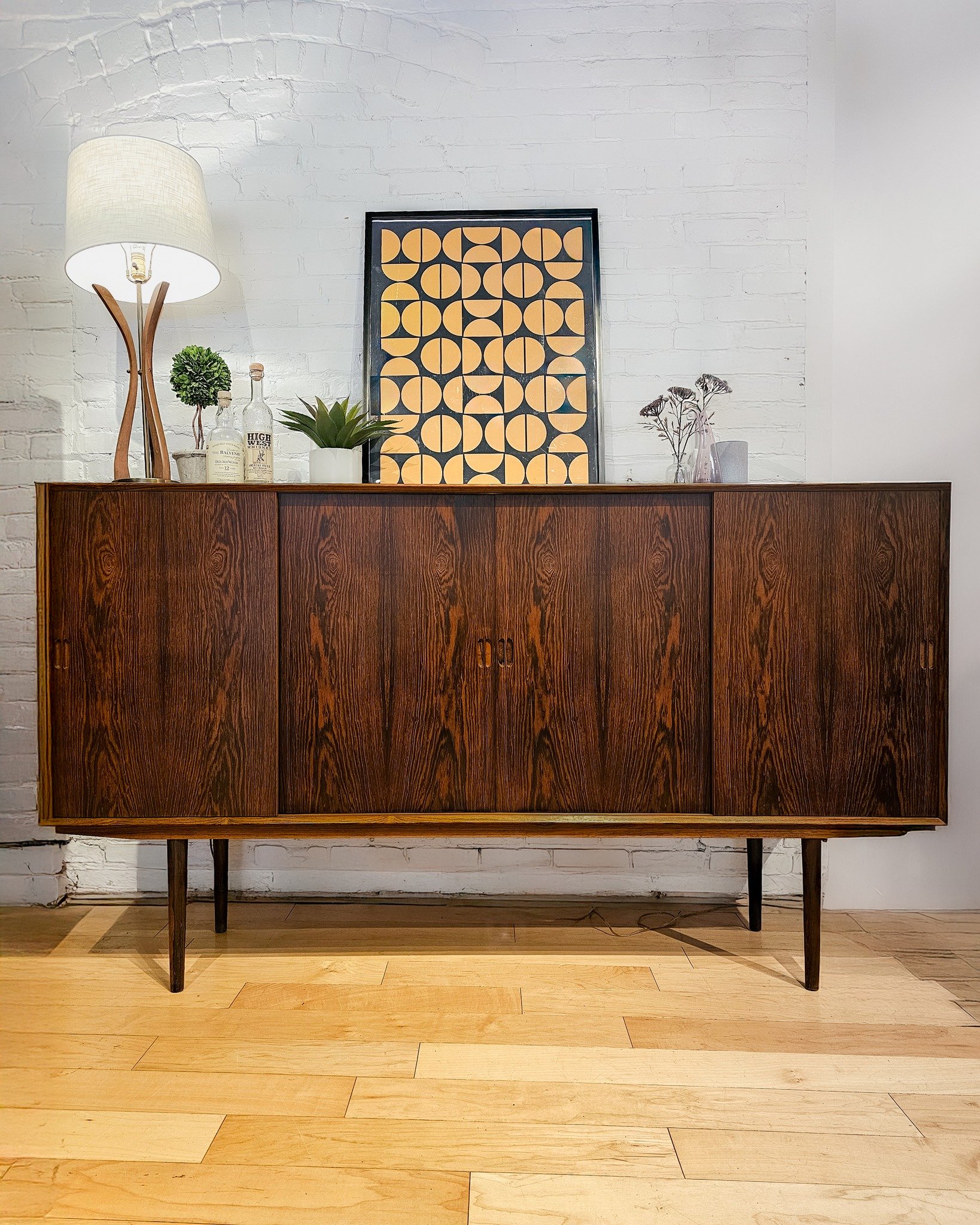 SHOWROOM SALE // Day 6
Today’s feature brings the drama—in the best possible way.
Rosewood Sliding Door Sideboard
If you’re into rich tones, bold grain, and storage that doesn’t slack on style, this one’s for you. Made