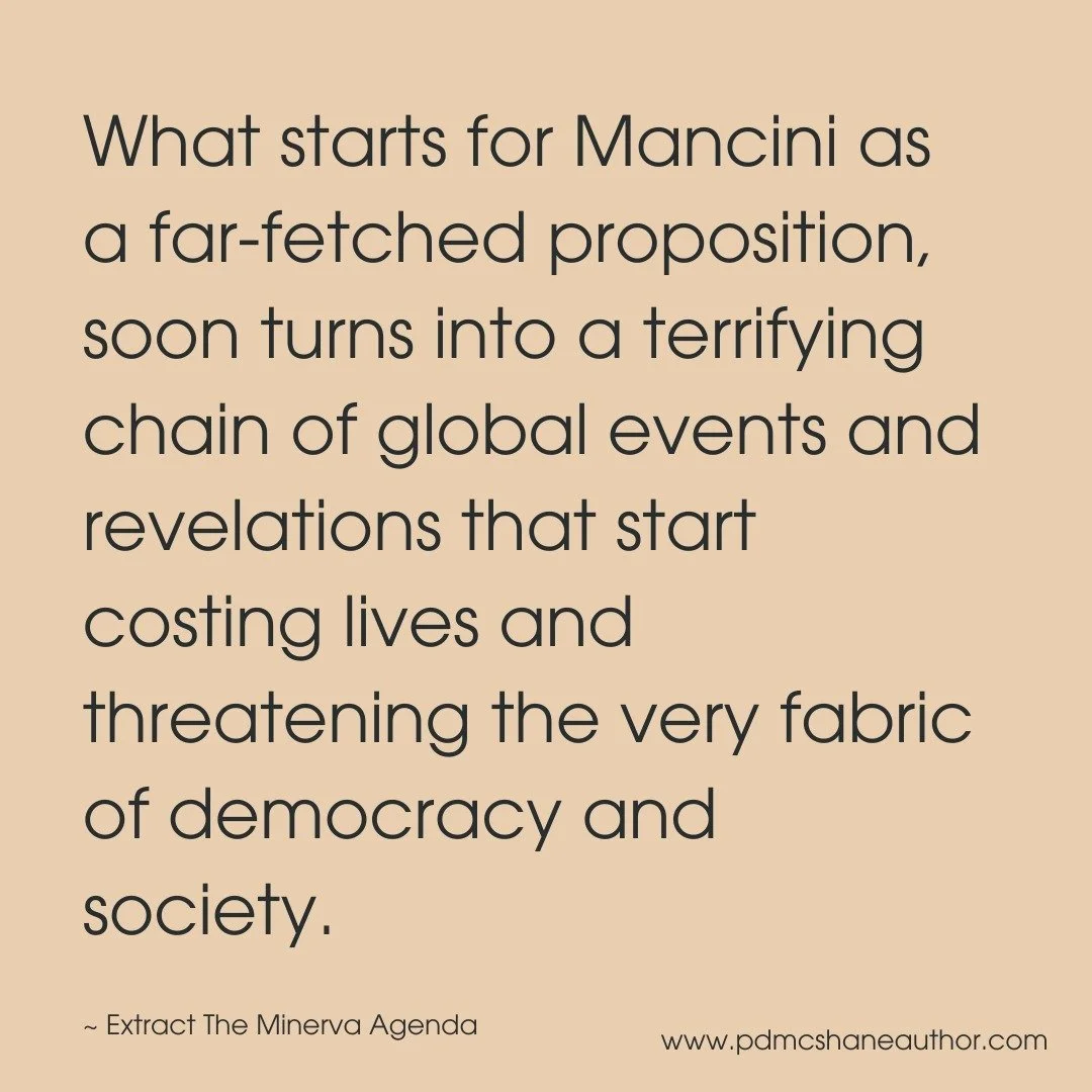 Combat hardened veteran and high ranking CIA officer Tony Mancini, and his ambitious MI6 counterpart Caroline Sinclair, journey through the USA, UK, Finland, Germany and New Zealand in a sinister clandestine world where a powerful force known as Mine