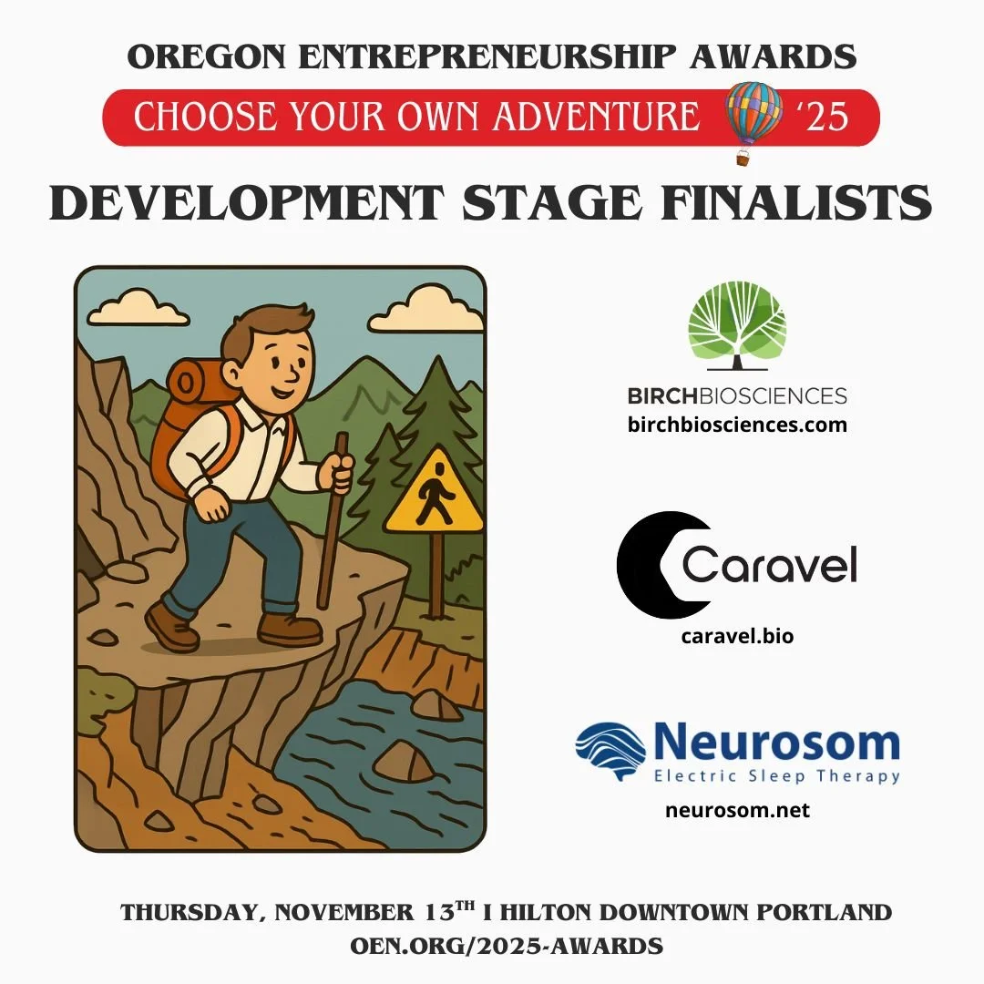 Neurosom™ is extremely honored to have been chosen as a Development Stage Finalist for the Oregon Entrepreneur Network Awards.