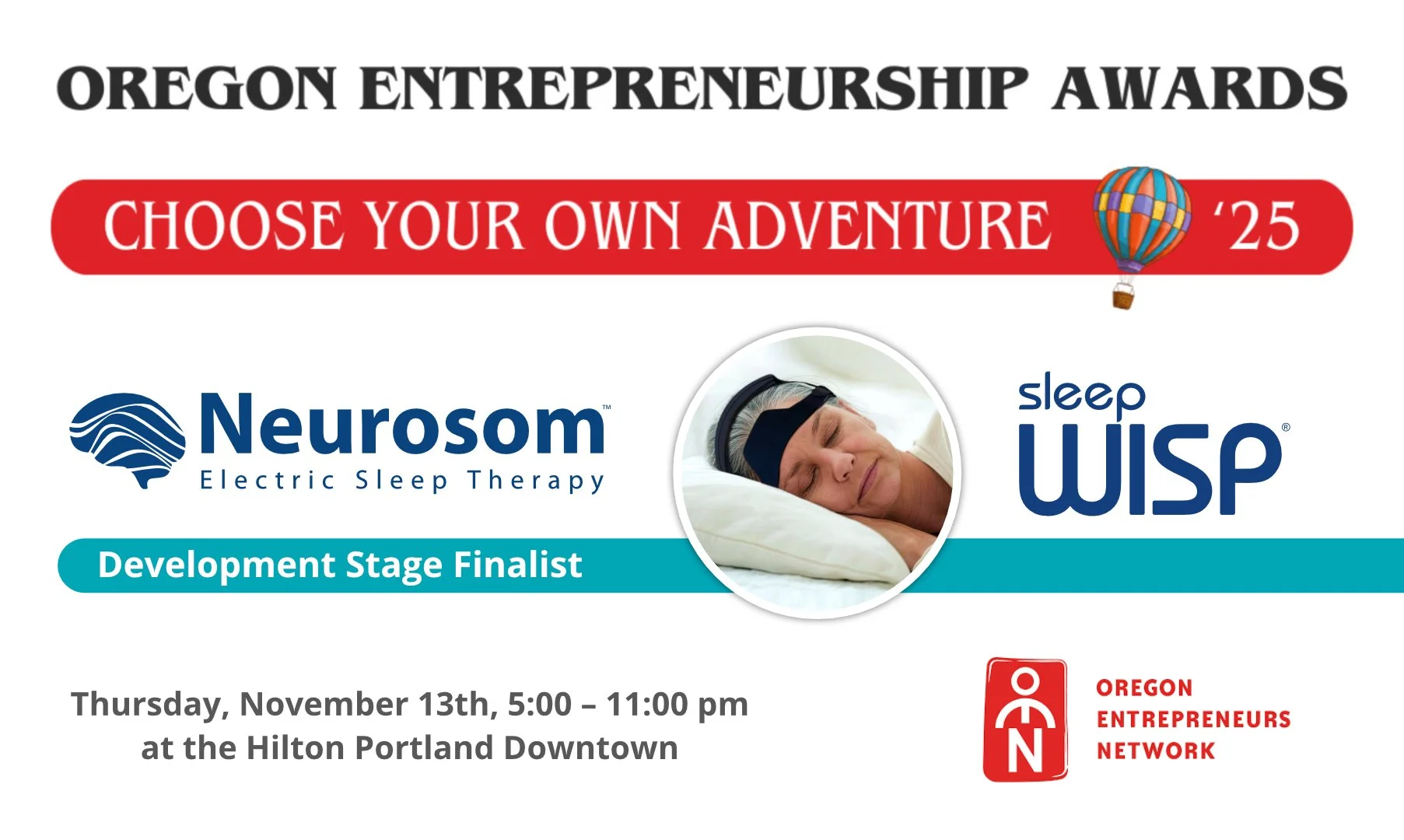 Neurosom is honored to be a Development Stage Finalist at the @Oregon Entrepreneur Network Awards!