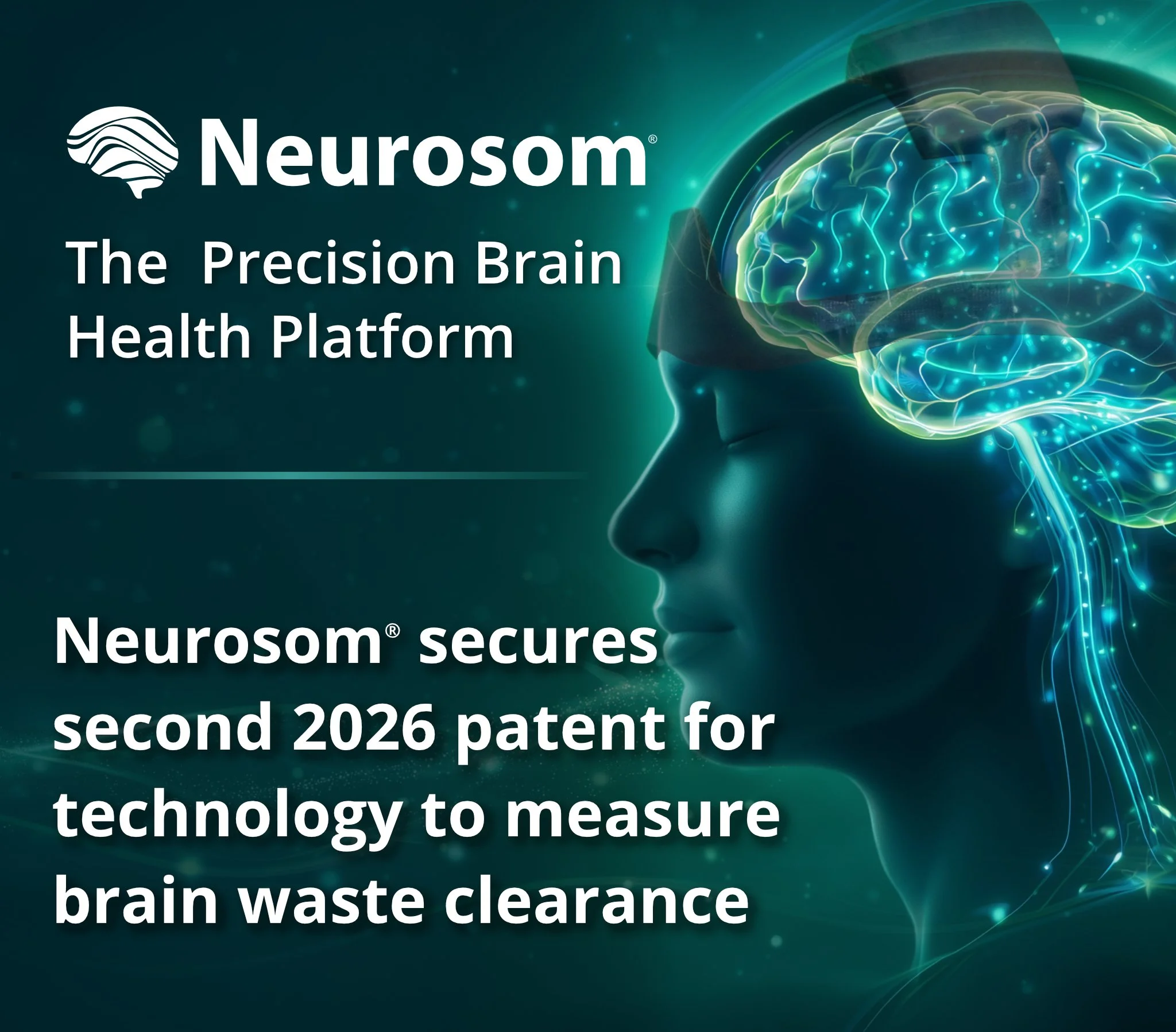 Neurosom secures second 2026 patent for technology to measure brain waste clearance