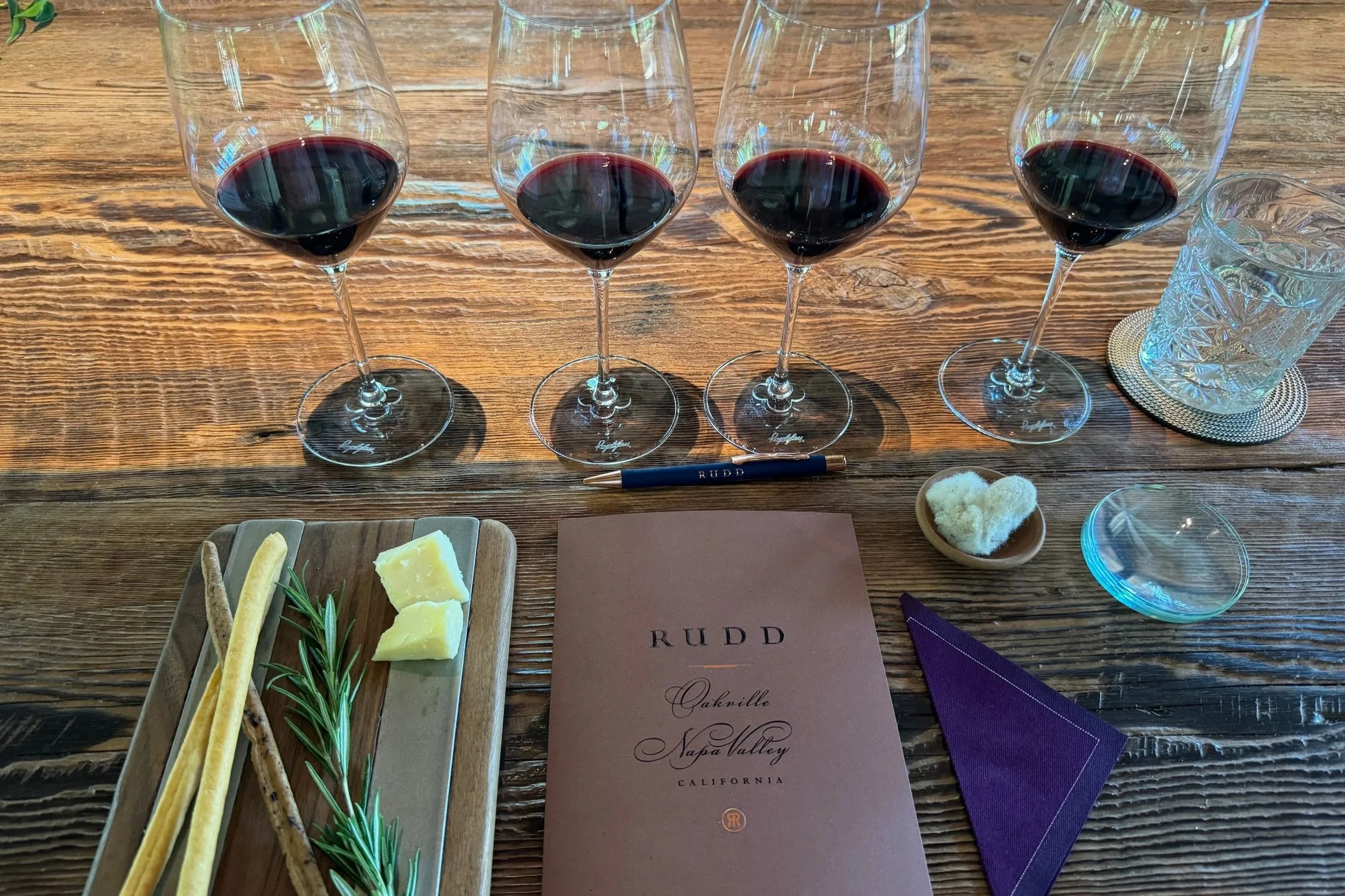 private tasting at Rudd Estate in Napa Valley