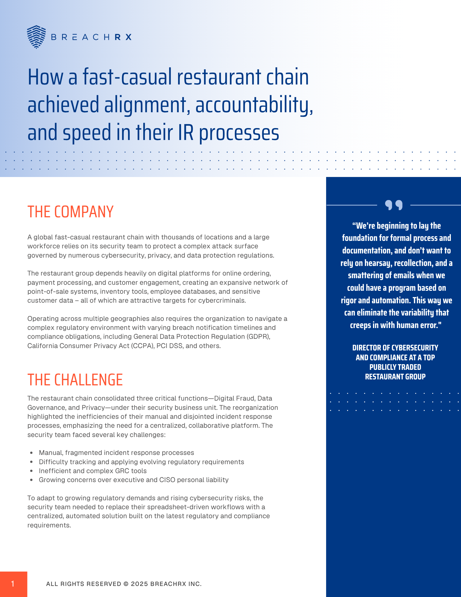 A case study document design.