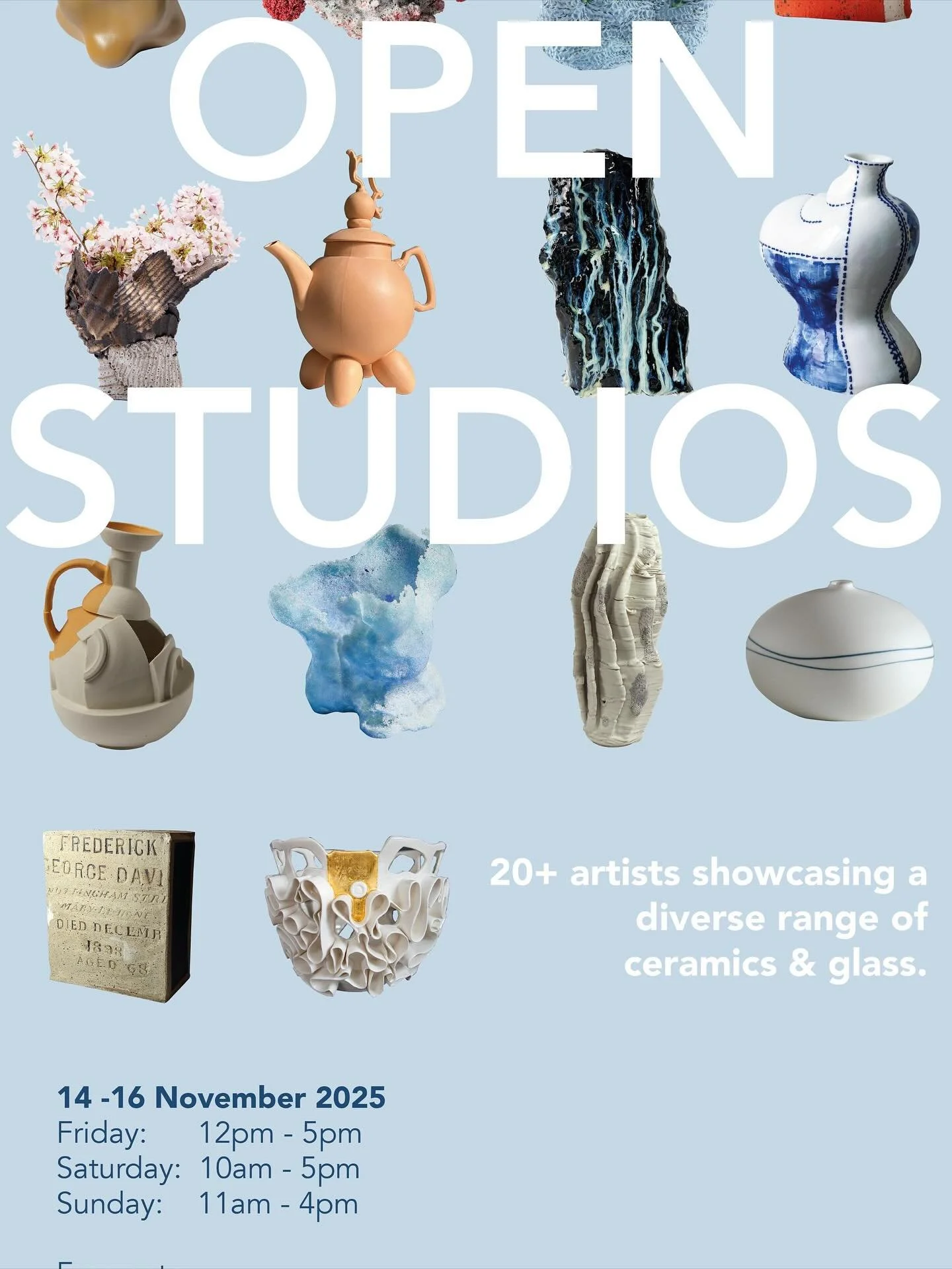 Getting ready to drop my work for the London Potters Exhibition, and I&rsquo;m thrilled to share some more exciting news! ✨

For the fourth year running, our studios are opening their doors again for the season.
We&rsquo;re excited to invite you to o