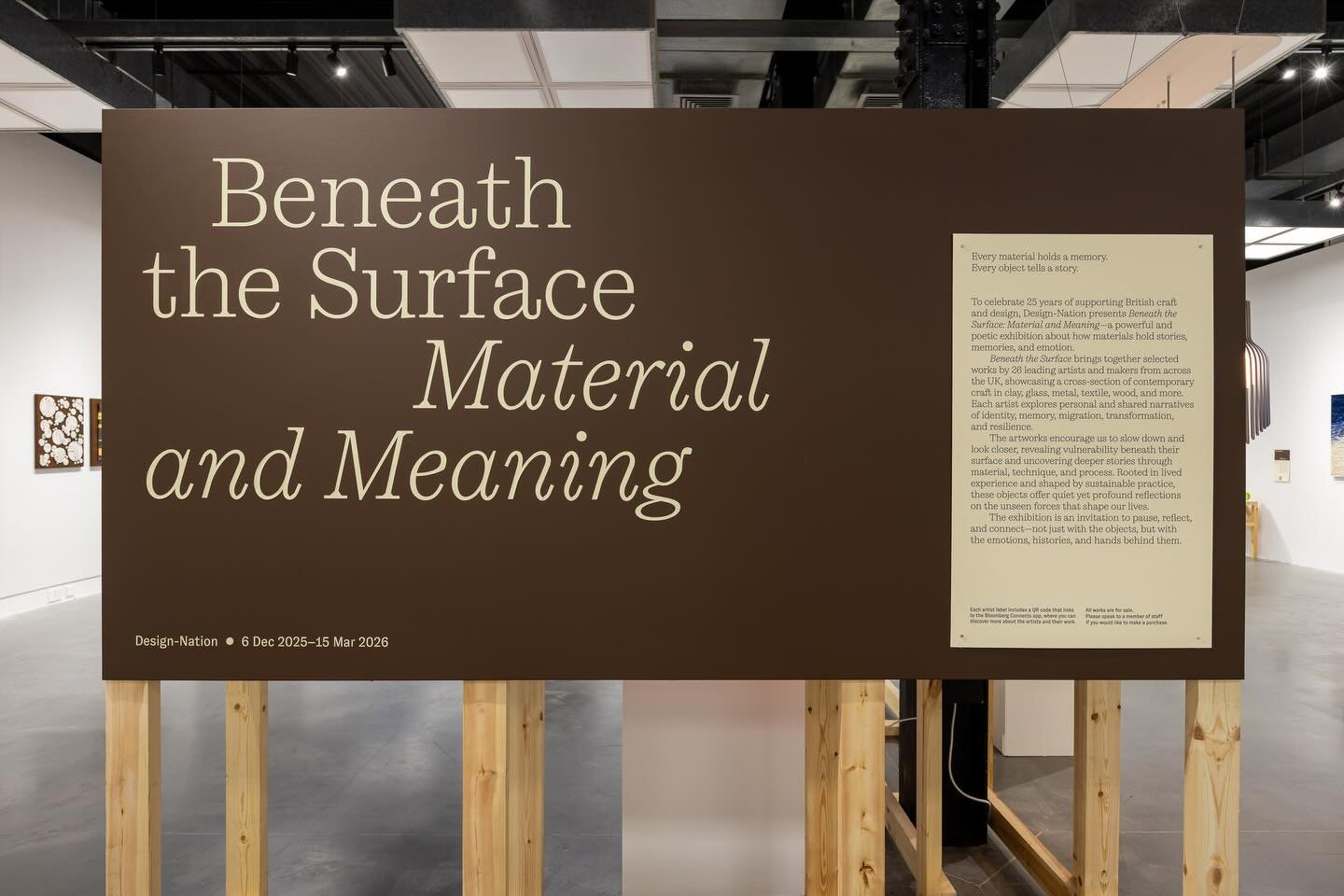 I finally get to share that I was at the opening of Beneath the Surface: Material and Meaning on 5th December at @hubsleaford. I&rsquo;m excited to be showing four of my sculptural works in this exhibition, alongside 26 leading UK artists and makers.
