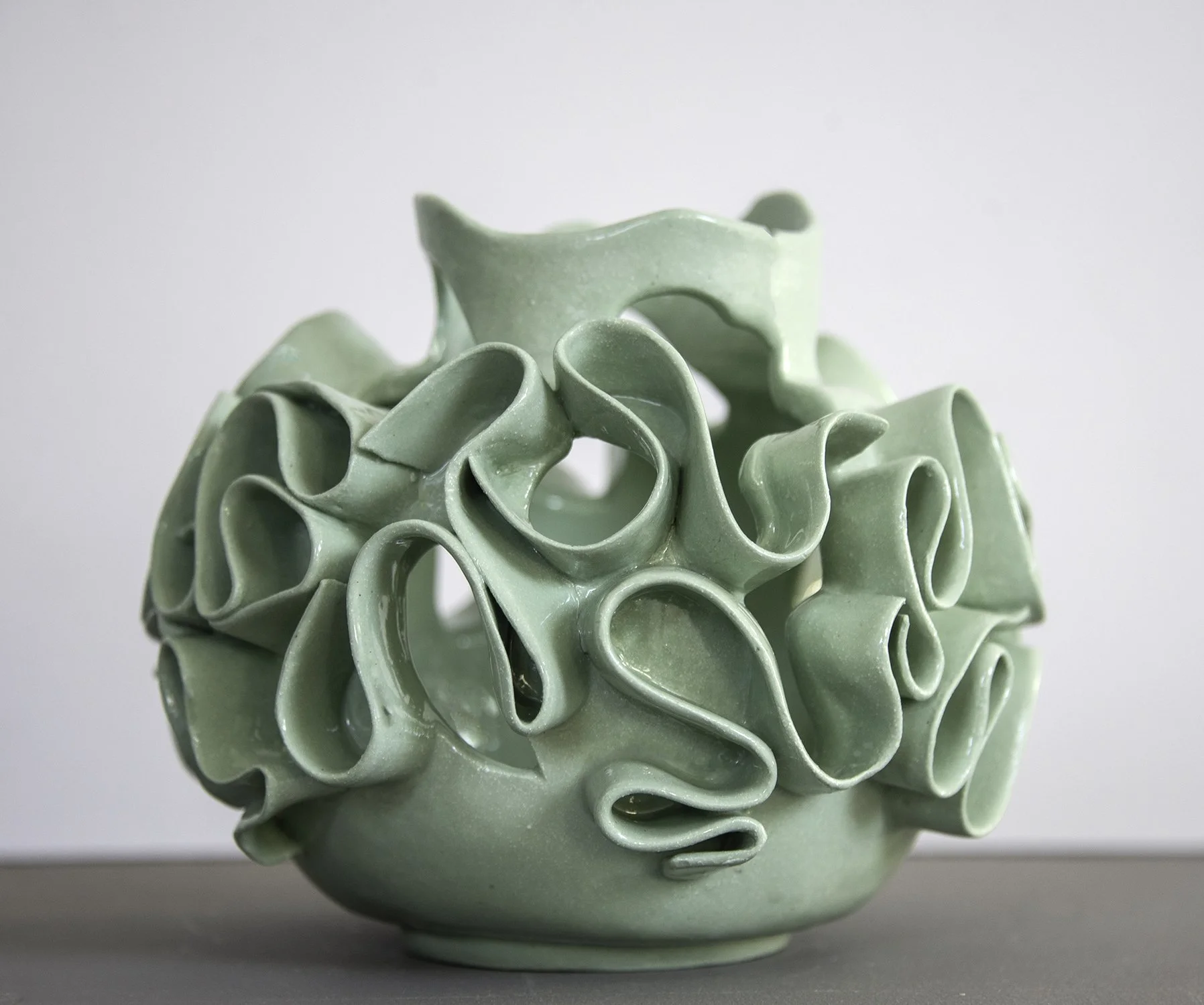 Coloured Sculptural Vessel Series- Green