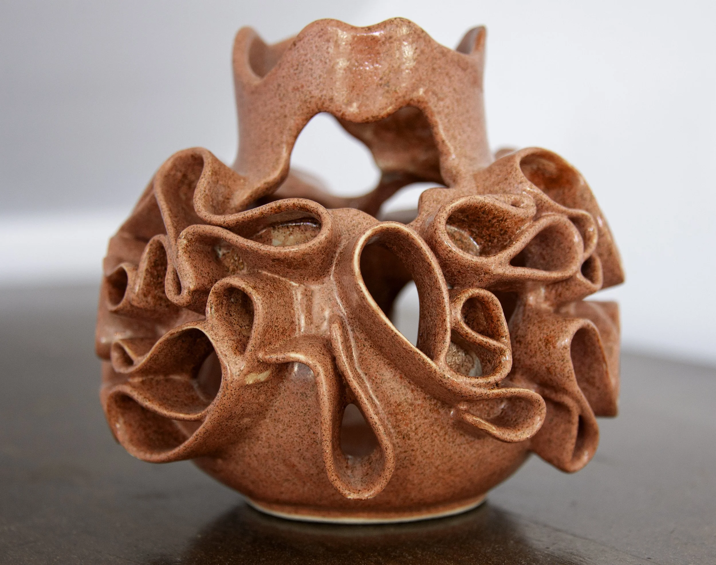 Coloured Sculptural Vessel Series- Pomegranate