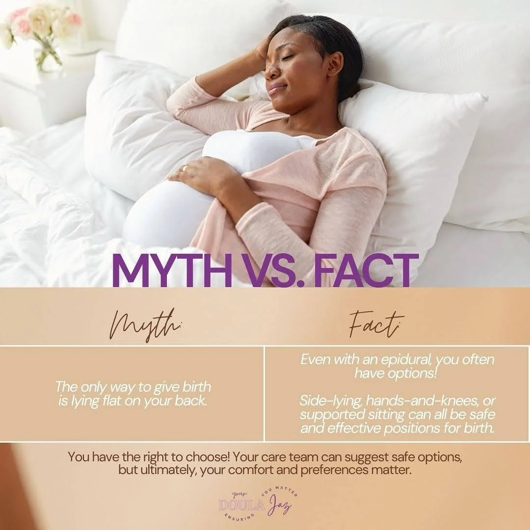 You don&rsquo;t have to give birth laying down&hellip;here&rsquo;s some different positions and how they help! 
.
.
.
Drop a 🍼 if you learned something new!
#doulasupport #laborpositions #doulasinnc #northcarolina