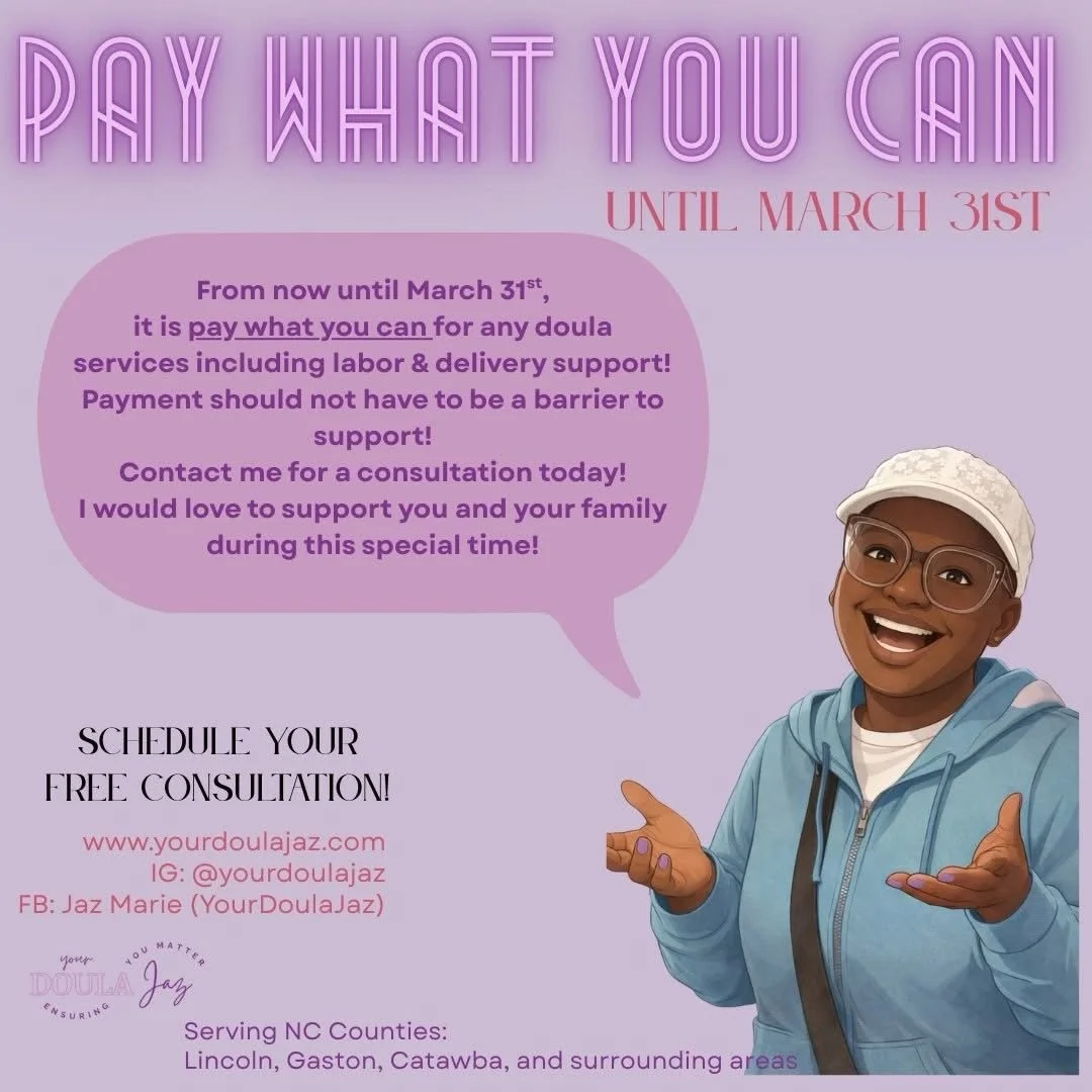 I am offering &ldquo;pay what you can&rdquo; doula services until March 31st! Please share in your networks and social media groups! I would love a chance to support a few families during these special times!
.
.
.
#doulaservices #doulaingaston #doul