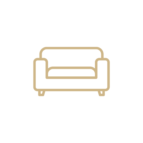 Icon for virtual staging with a black background.