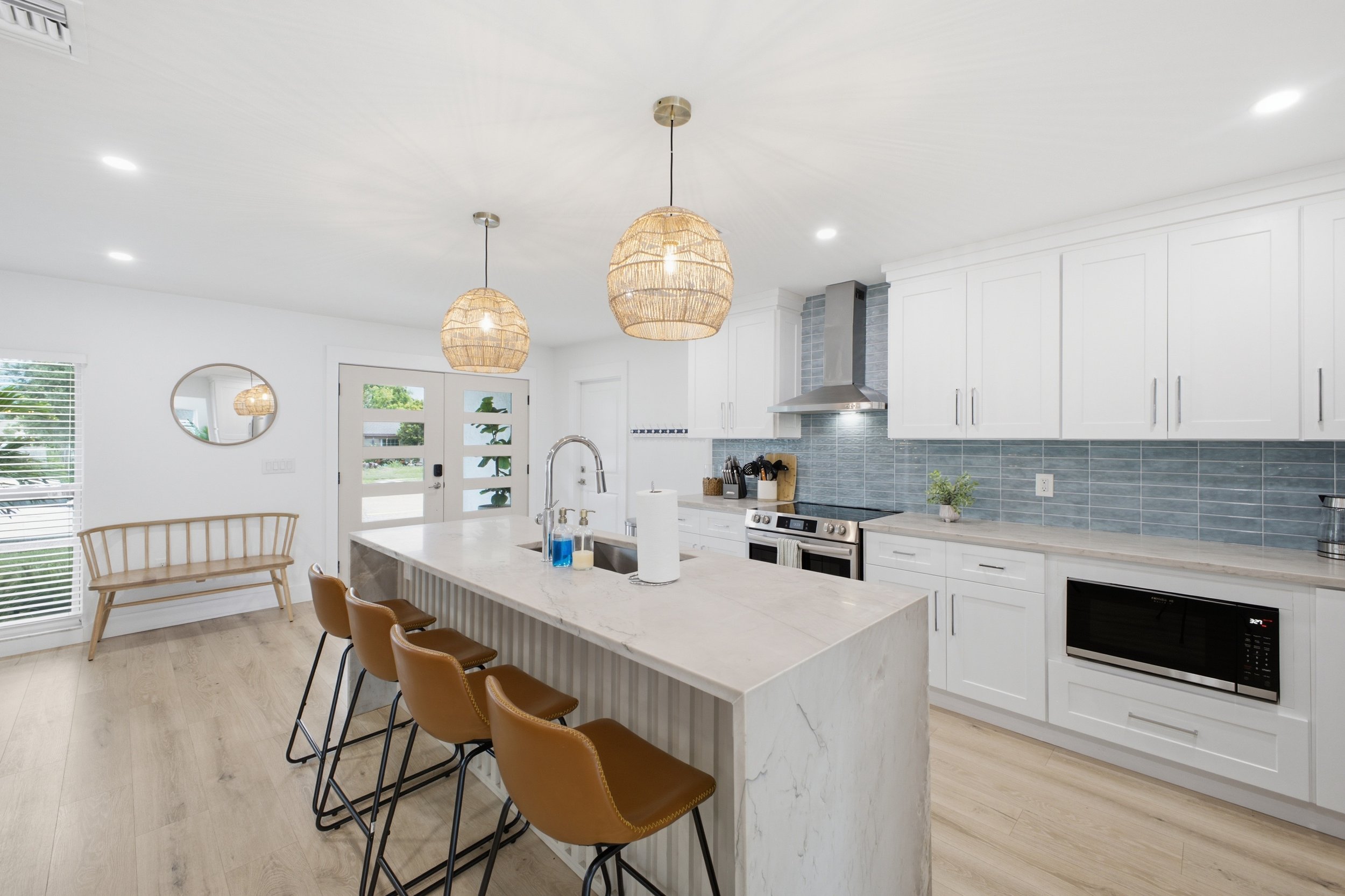 Professional real estate photography in Sarasota, FL showcasing a luxury kitchen.