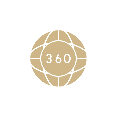 A 3d tour icon with a black background.