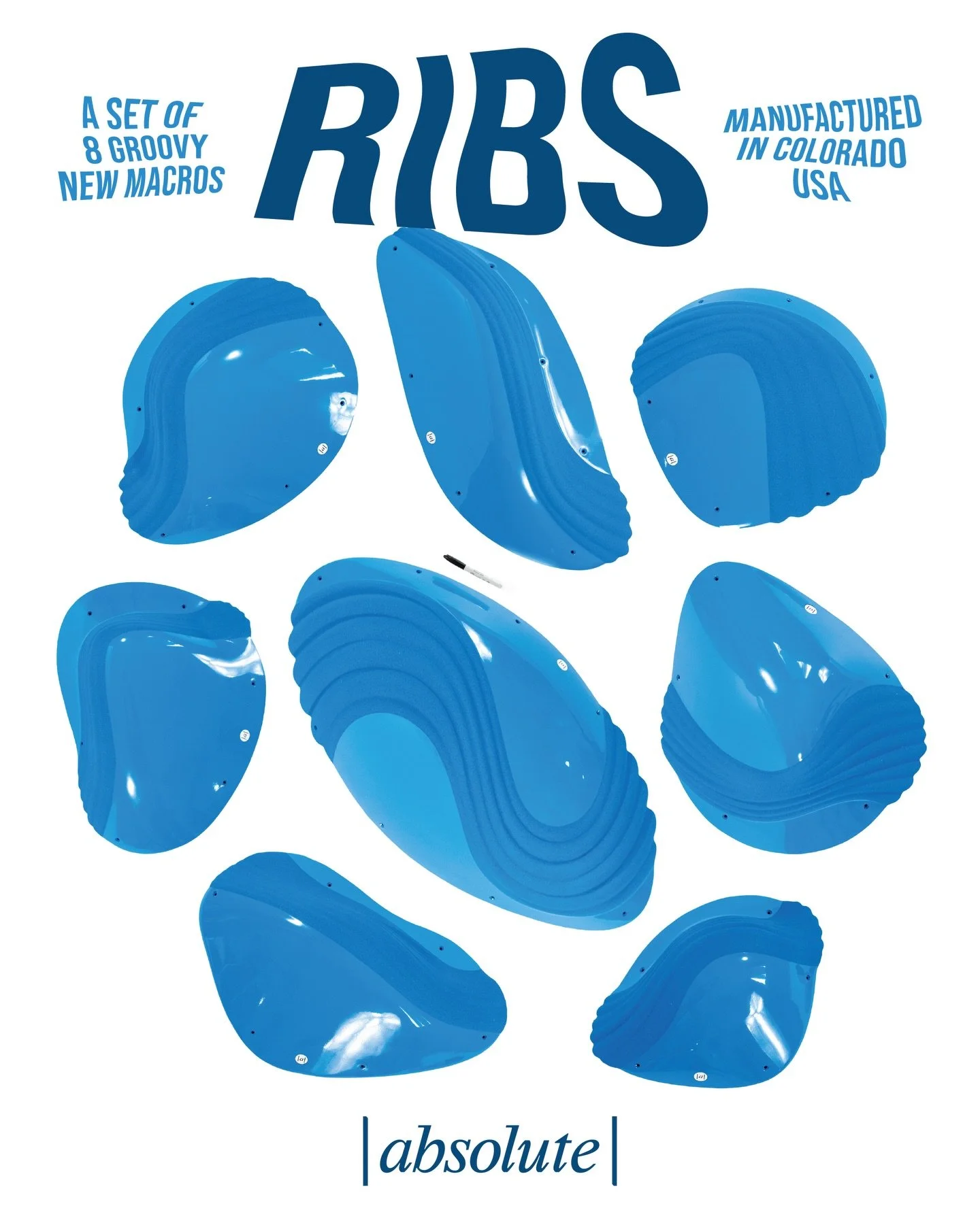 The Ribs

Our Newest Macro line of 8 groovy new shapes to keep a continuous flow of inspiration and movement for not only climbers, but Routesetters alike. 

These VTF shapes vary with a featured rib along each &ldquo;jug&rdquo;. Providing a generous