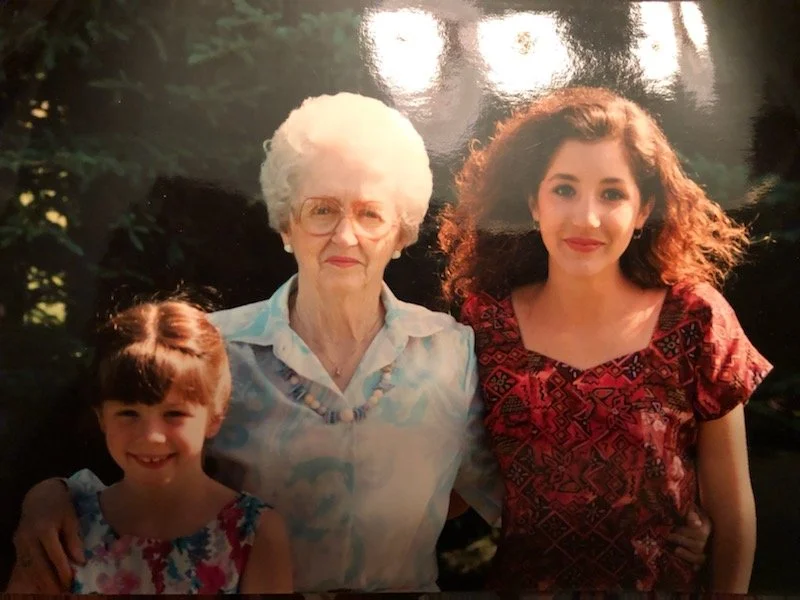 Author, Eileen O'Rourke, author's sister in 1990