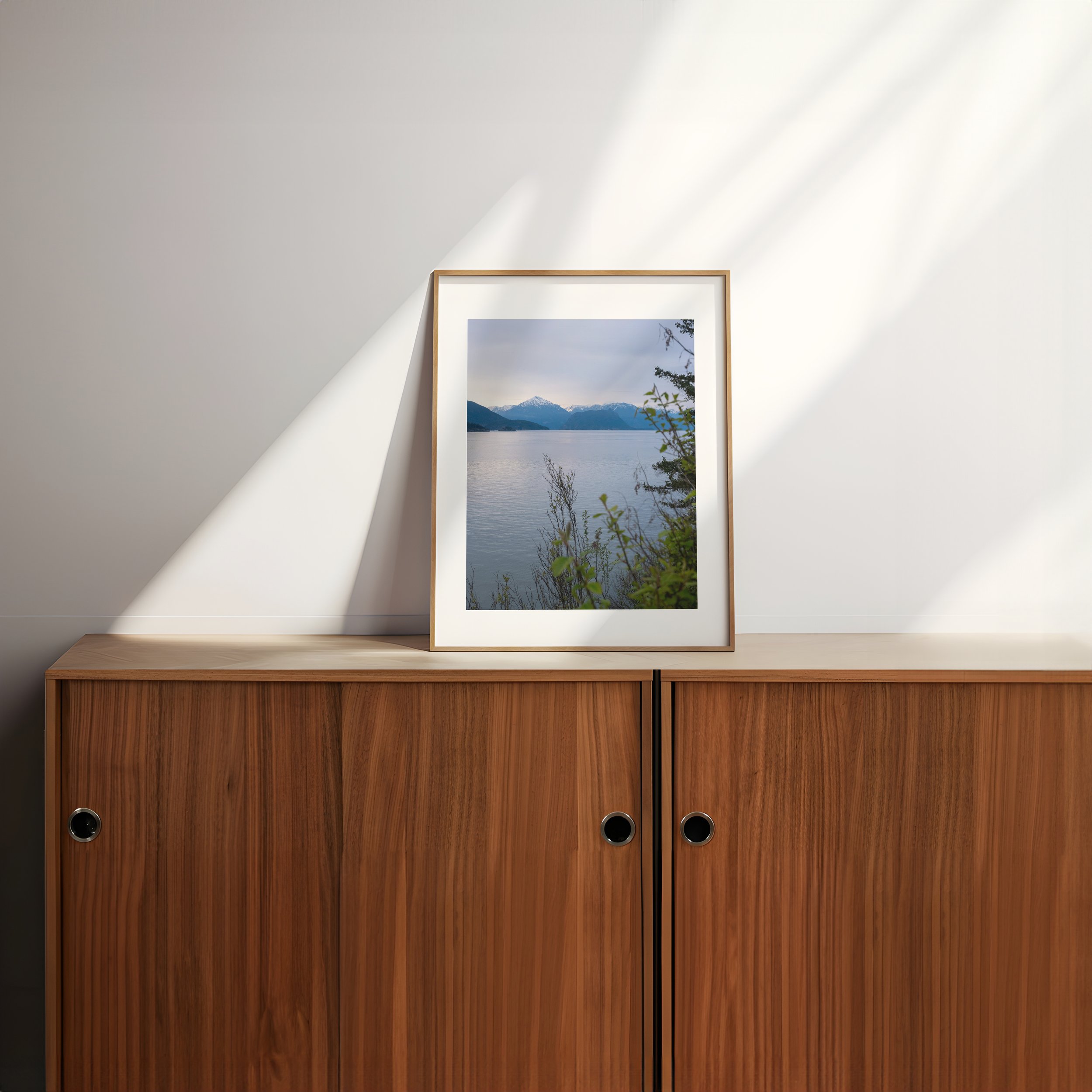 View-from-West-Vancouver-to-Ocean-and-Mountains_4x5-frame-wooden-credenza-sunlight-0171 - SingleSmartObject.jpg