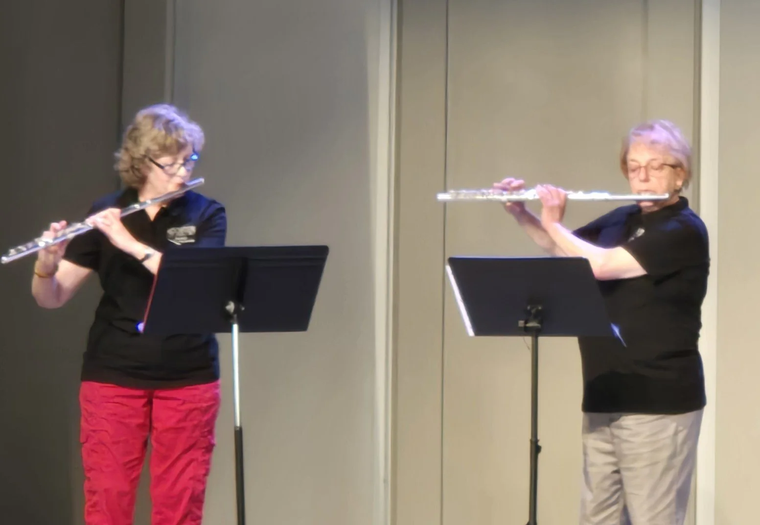 Sharon Haffen and Cynthia Towler, Hochstein Silver Spirits Flute Ensemble