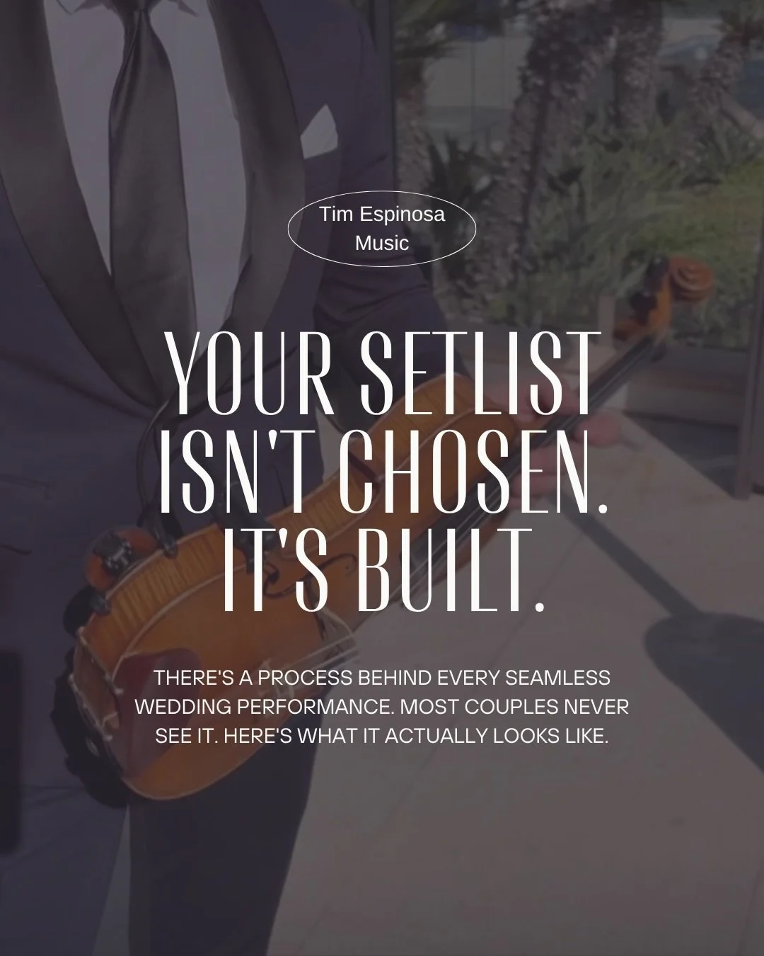 Every great wedding performance starts long before the day itself.

At a luxury level, the music process begins weeks before the wedding. It&rsquo;s built around who you are as a couple: the artists you love, the guests in the room, the emotional sto