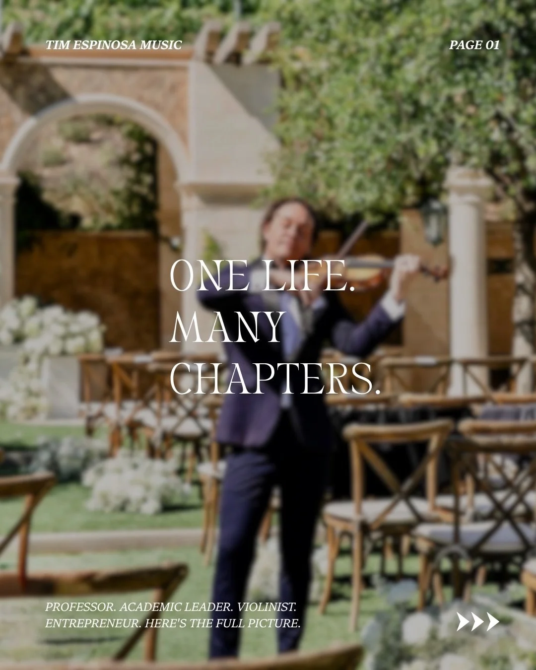 I didn&rsquo;t plan for one career. I planned for one life.

In 2008 I built a wedding and event business from scratch, becoming one of the first hybrid DJ/musicians in Southern California. Over six years I scaled it into one of the most sought-after