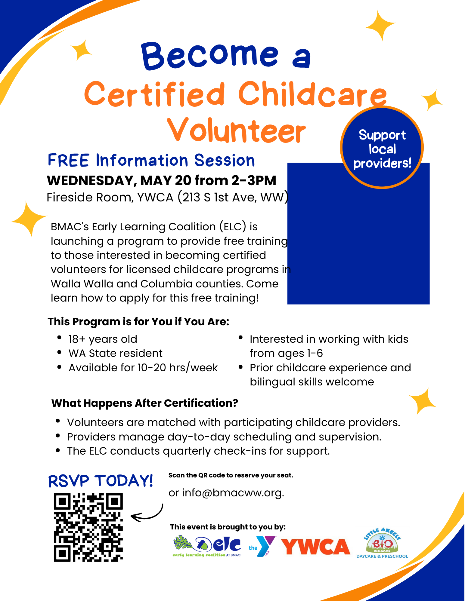 Early Learning Volunteers Wanted