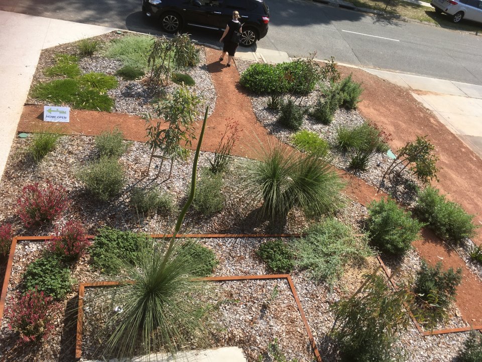 AFTER: Full design: Karijini style native red earth garden