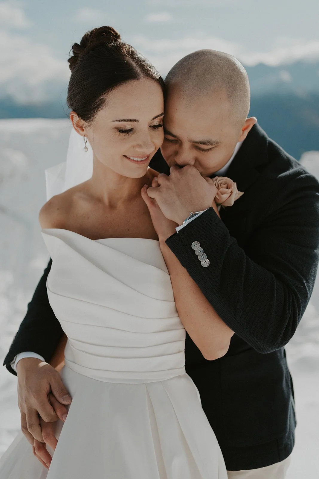 Happy couple on their special day