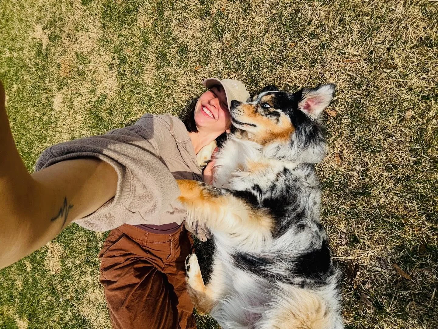There&rsquo;s something a little honest about the dogs with cameras&hellip;

You check in, and they&rsquo;re usually doing the same thing&mdash;waiting, sleeping, watching the door, listening for you 🥺

Because their world is only as big as what we 