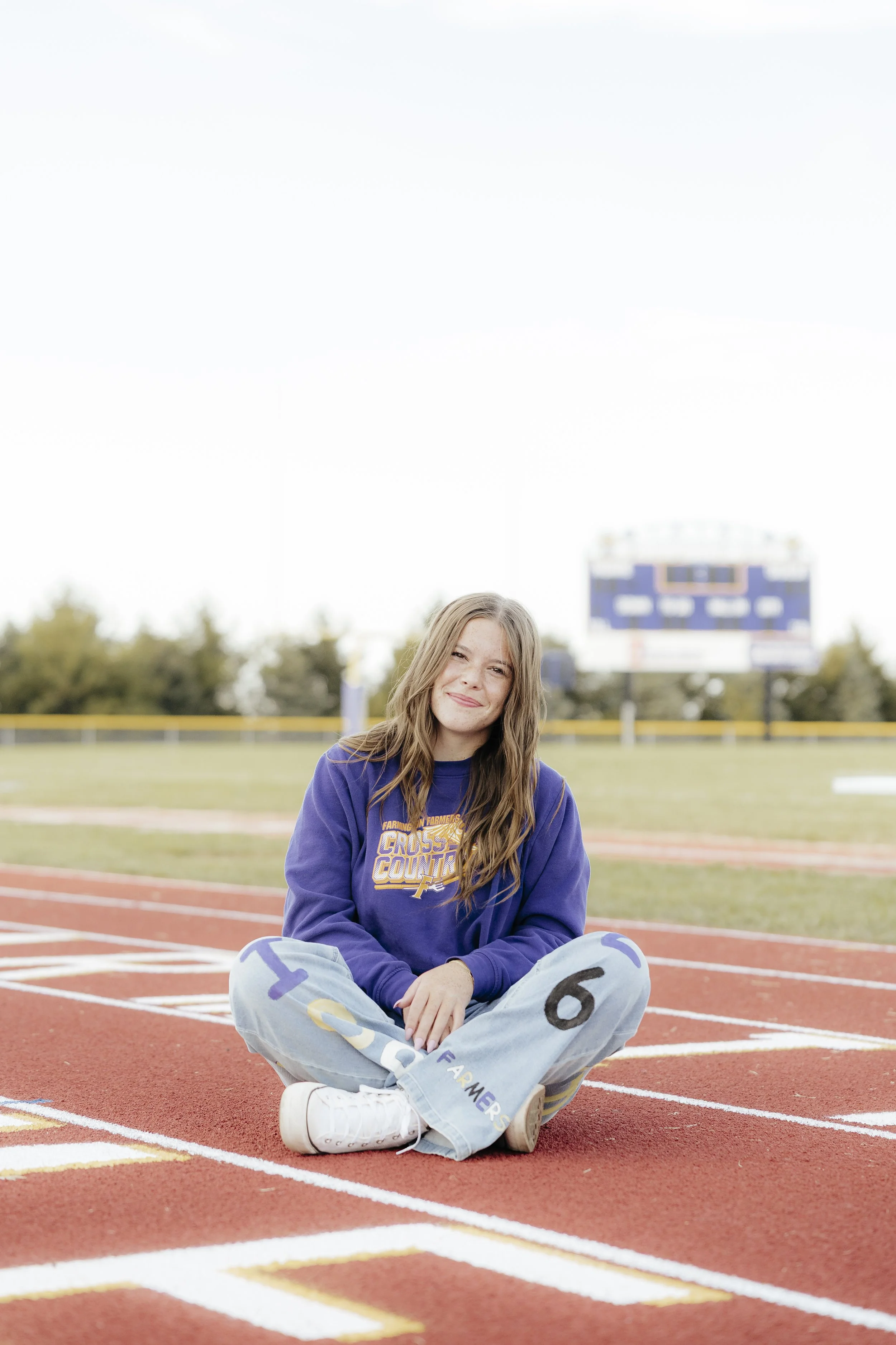 Senior Photos at Stone School Flower Farm + Farmington High School | Alina’s Session