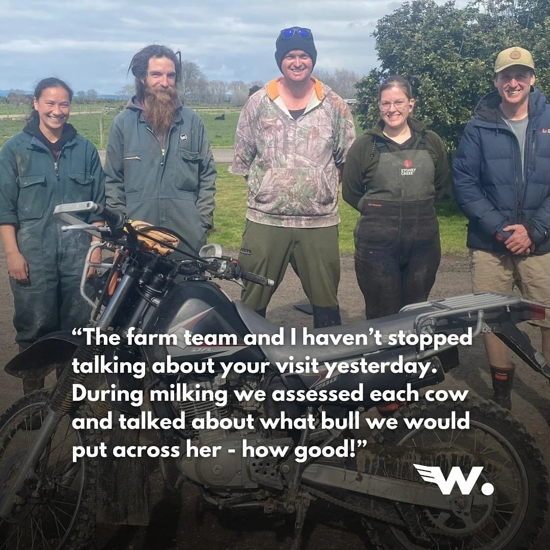 Epic day on farm this week with the team at Rushaven Farm!  We spent the coolest 90min together looking at the cows and talking about which bull from our bull team we&rsquo;d use over them and why.  Safe to say mating has taken on a whole extra level