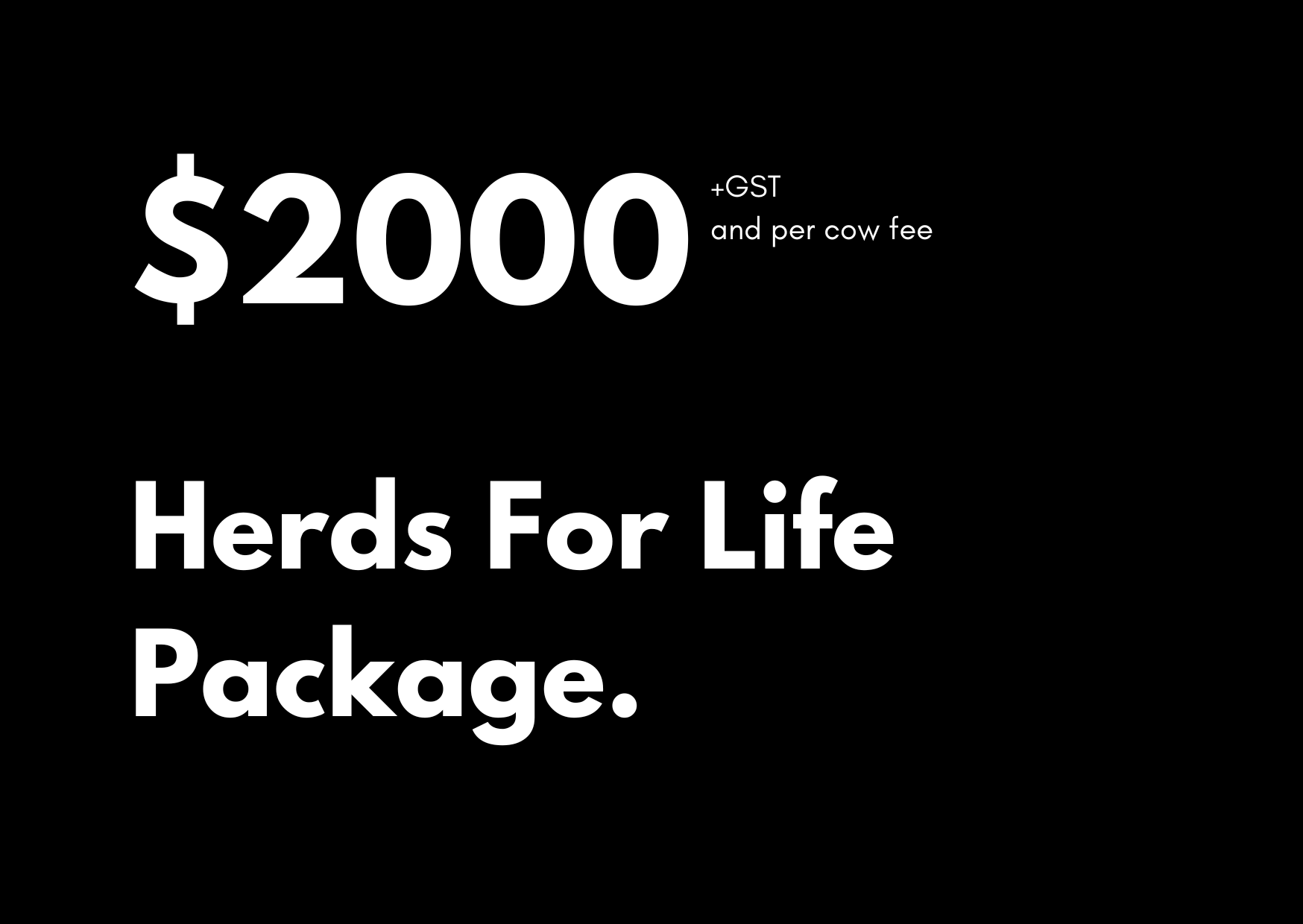 Herds For Life Package