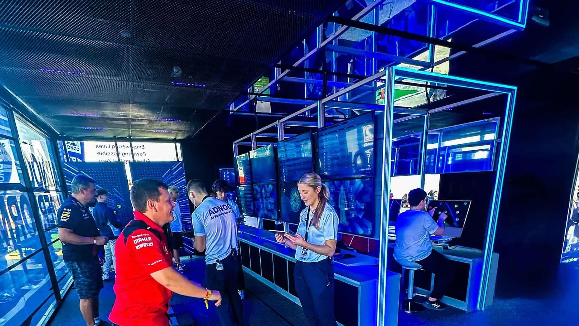 ADNOC AI Performance Lab activation at the Abu Dhabi Grand Prix