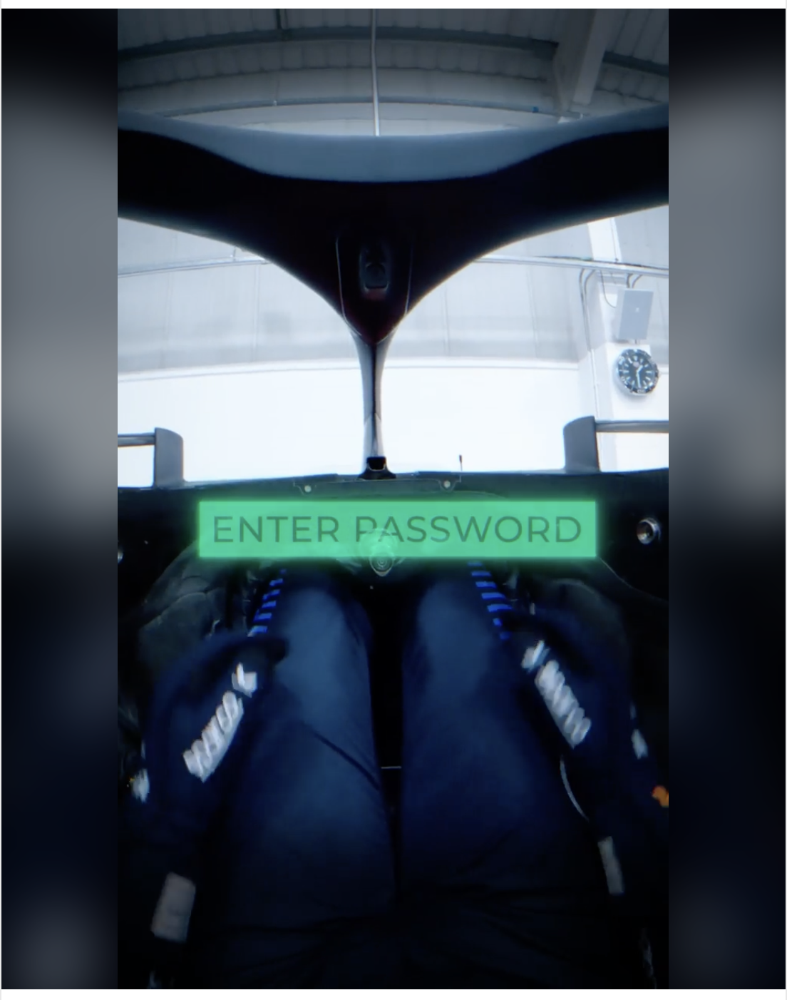 Red Bull Racing F1 steering wheel displaying Enter Password during the 1Password partnership launch