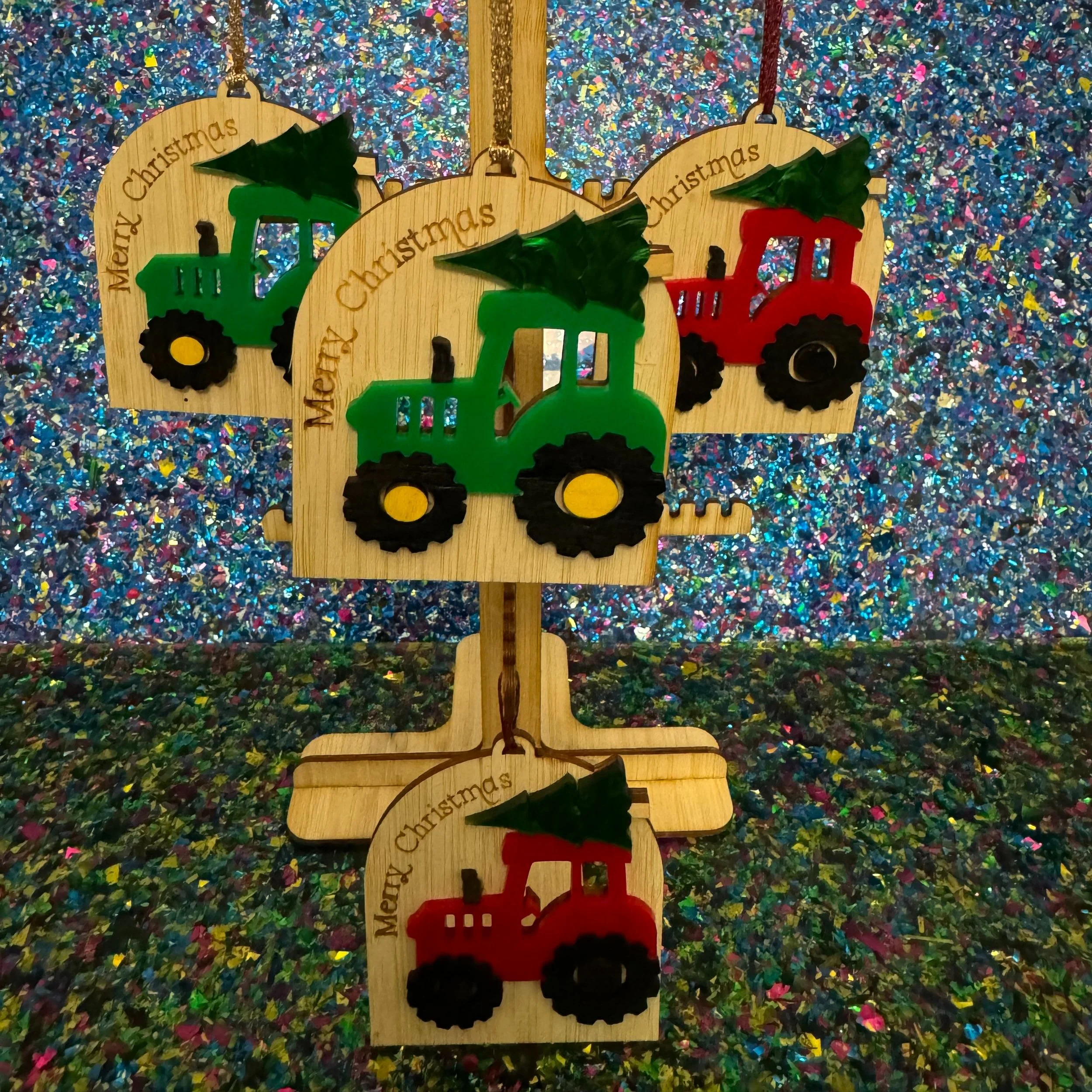 Hanging tractor ornaments.jpg