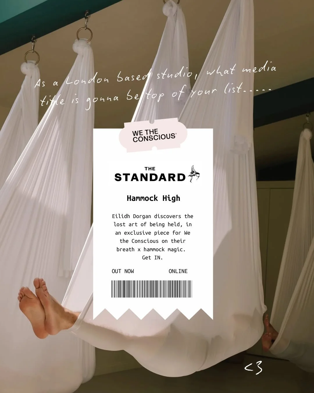 Some January wellness fun, exactly where we wanted it 🗞
Delicious spotlight and review on the magic that is @wetheconscious.studio 
Get yourself there stat, hammocks await.
Thank you @eilidhdorgan 🤍