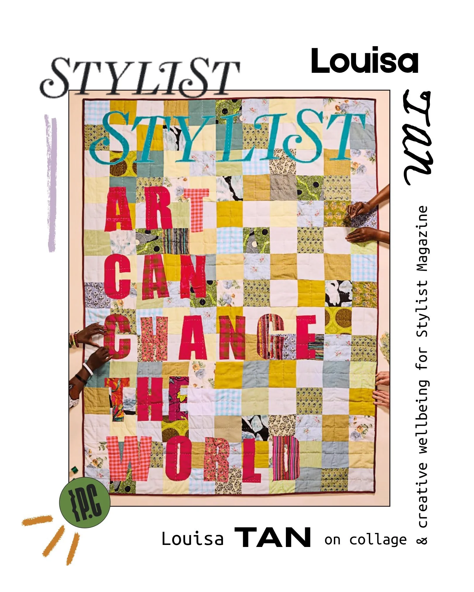In our creative wellbeing era 🫟
Beautiful placement for the brilliant @louisa__tan @common_exception in Stylist&rsquo;s print edition. 
The mega @meenalexander explores a creativity cure for burnout, and Louisa shares the magick of collage.
@stylist