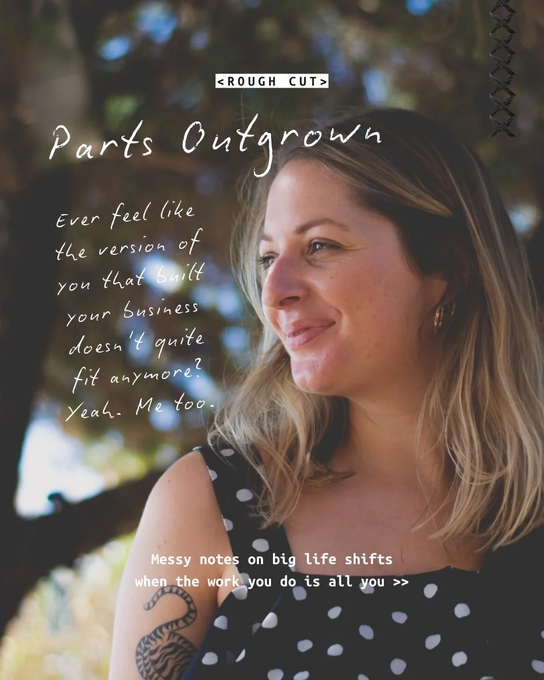 Ever feel like the version of you that built your business doesn&rsquo;t quite fit anymore? Yeah. Me too 👋 My feet went up a whole half size when I was pregnant but I wasn&rsquo;t expecting to outgrow what I do.  Some messy notes on big life shifts 
