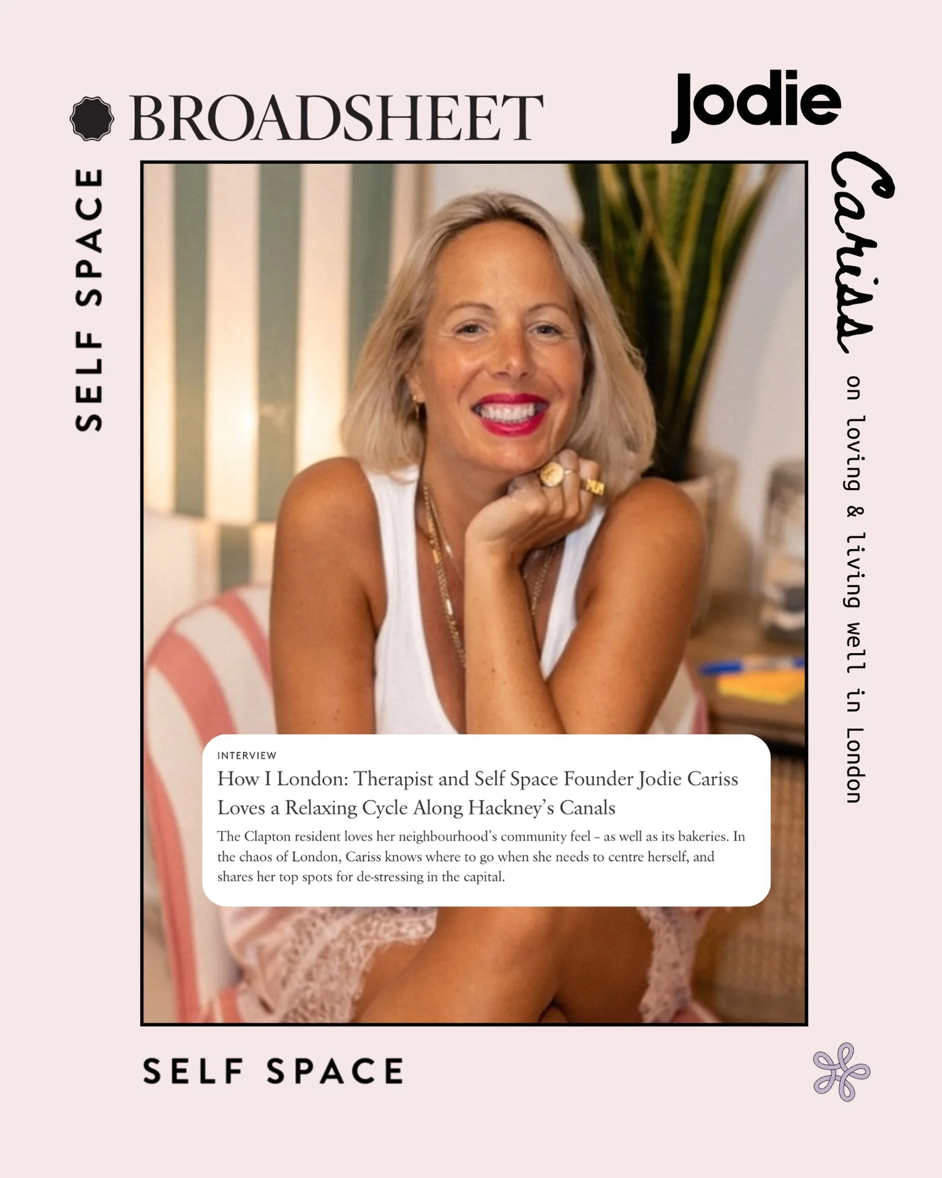 @broadsheet.london has quickly become one of my favourite reads. The selections, spotlights and editing, chefs kiss, even more so when our clients are in there 🗞️The mega @jodiecariss @theselfspace on coffee at Tram Store, chilling at Castle Cinema,
