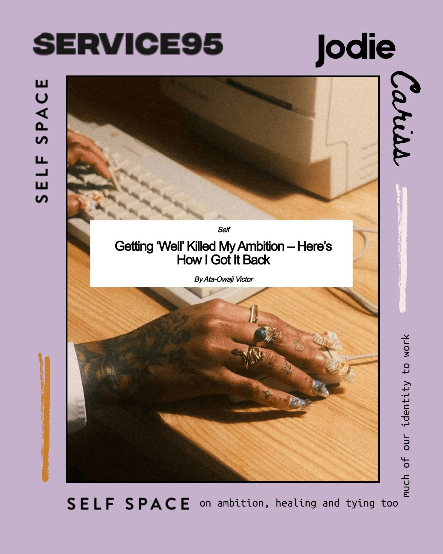 What happens when getting &lsquo;well&rsquo; kills your ambition? @jodiecariss @theselfspace sit down with @service95 to share. 
Good News Drop 🗞️ ⛹️&zwj;♀️
TY to @ataowaji for always working on the good good stuff we can all relate to 🤍
