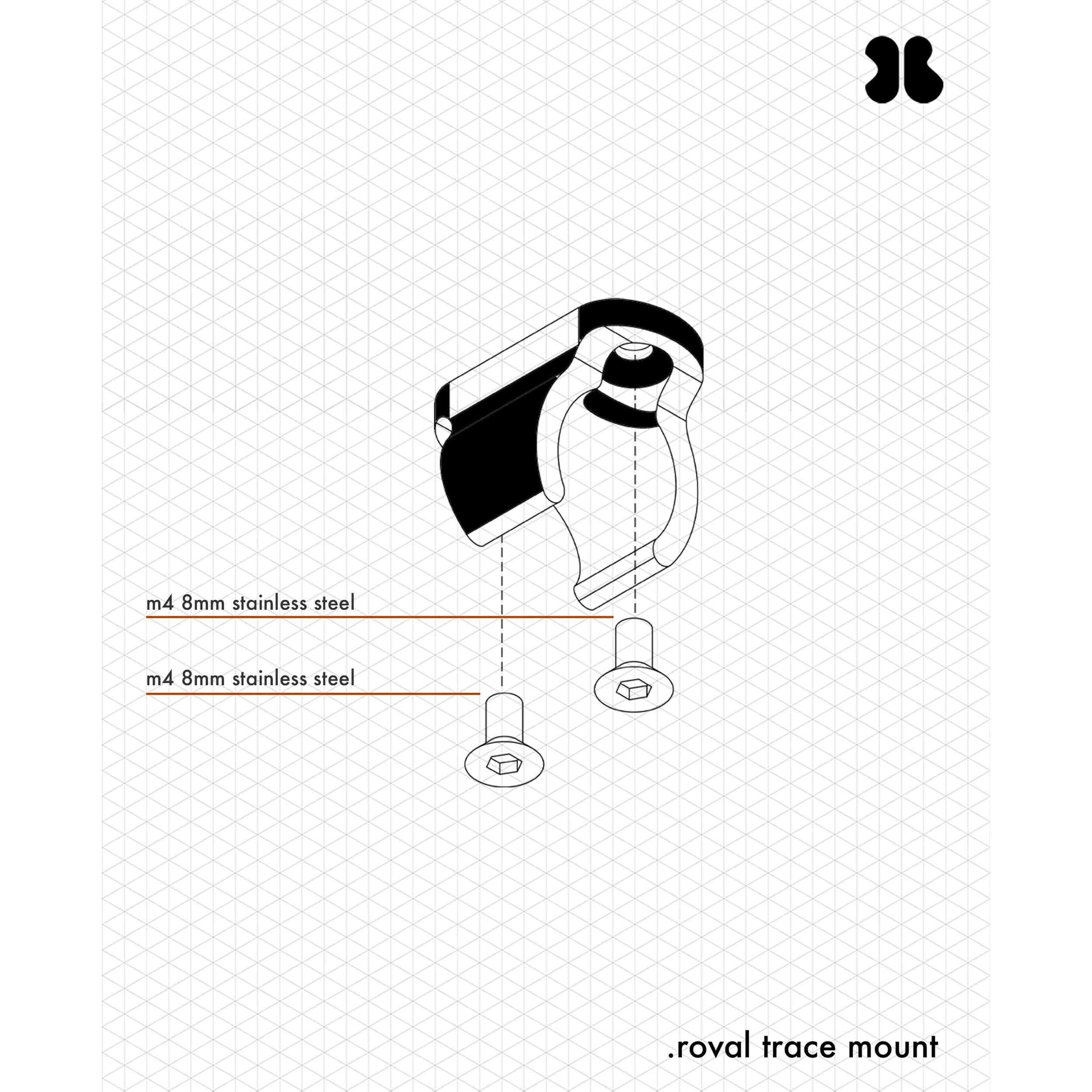Clip for Exposure Lights to Roval Rapide Outfront Computer Mount