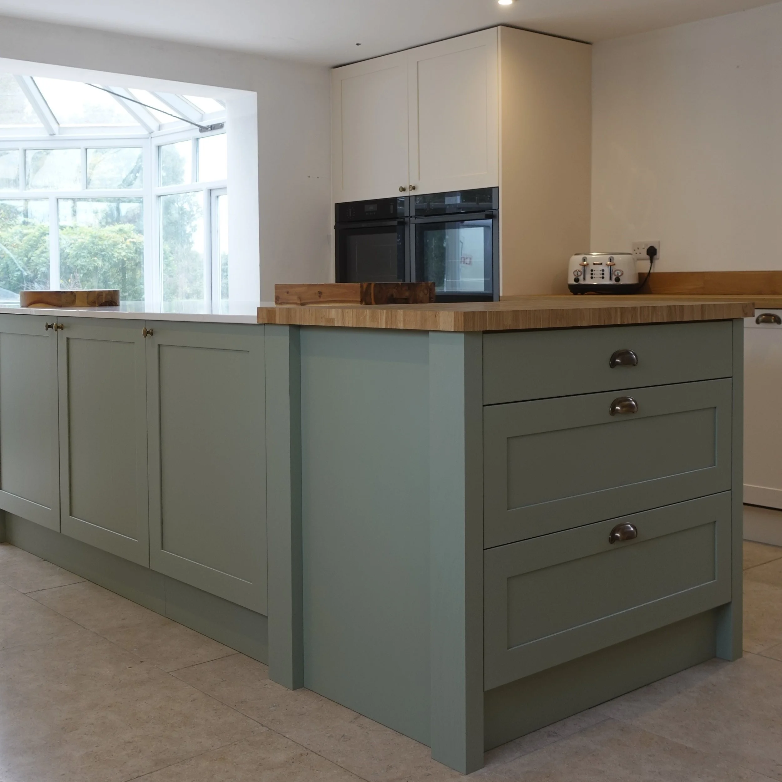 Mint Green Kitchen Island  Fox and Bear.JPG