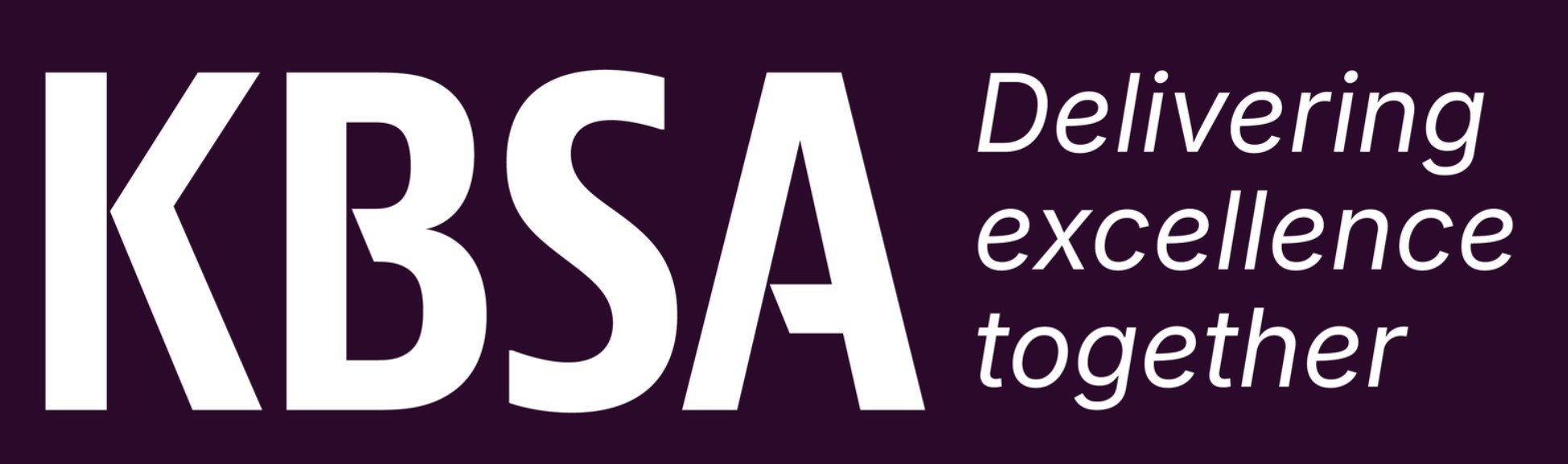 KBCSA logo with the text 'Delivering excellence together' to the right.